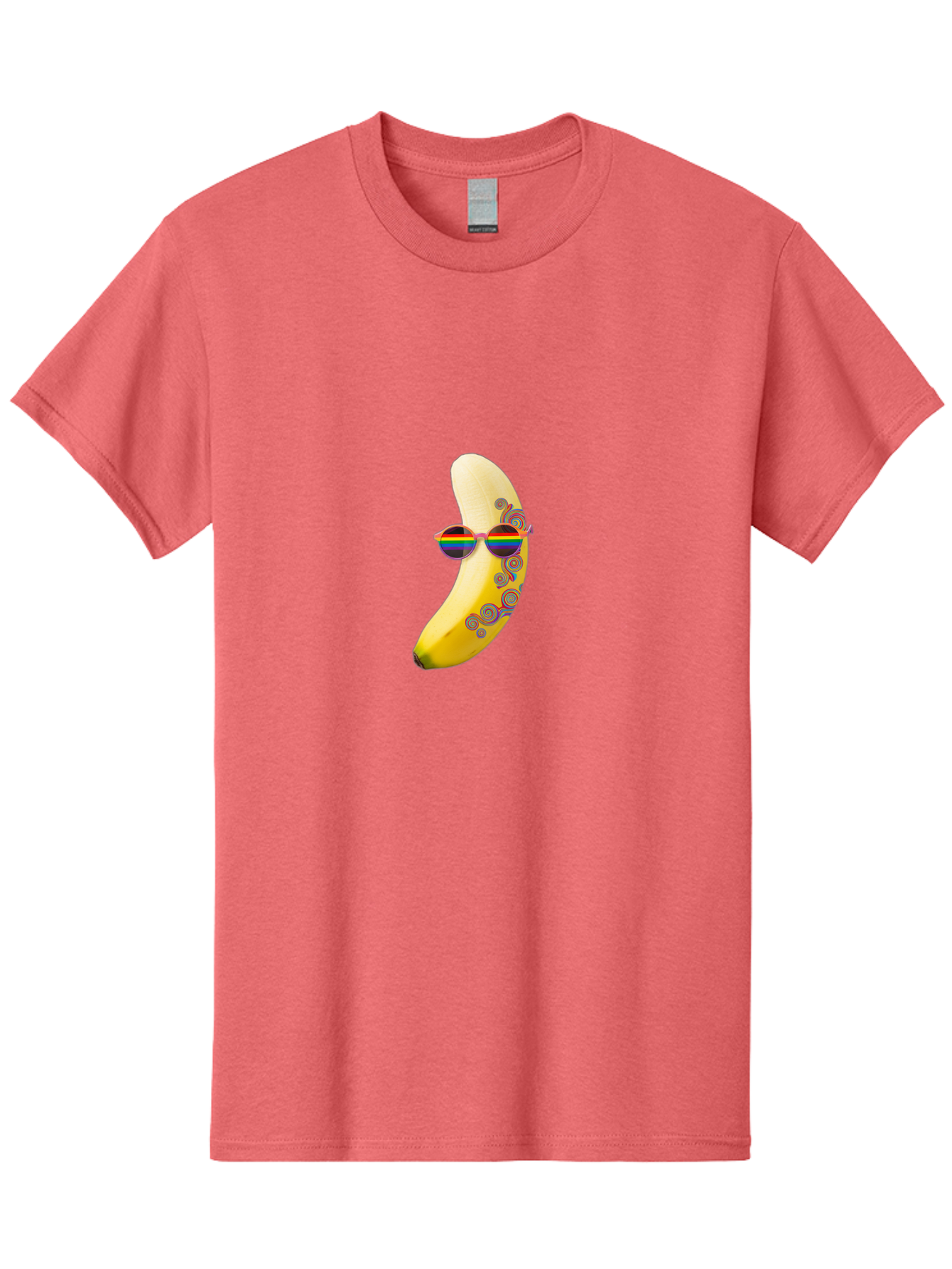Rainbow-Sunglasses-Banana Men'S Graphic Tee, 100% Cotton, Comfortable Casual Summer Wear, Machine Washable, Vintage Camera, Old Camera, Antique Camera, Black Camera, Classic Photography, Photography Equipment, Nostalgic Device, Film Camera, Bal205 12
