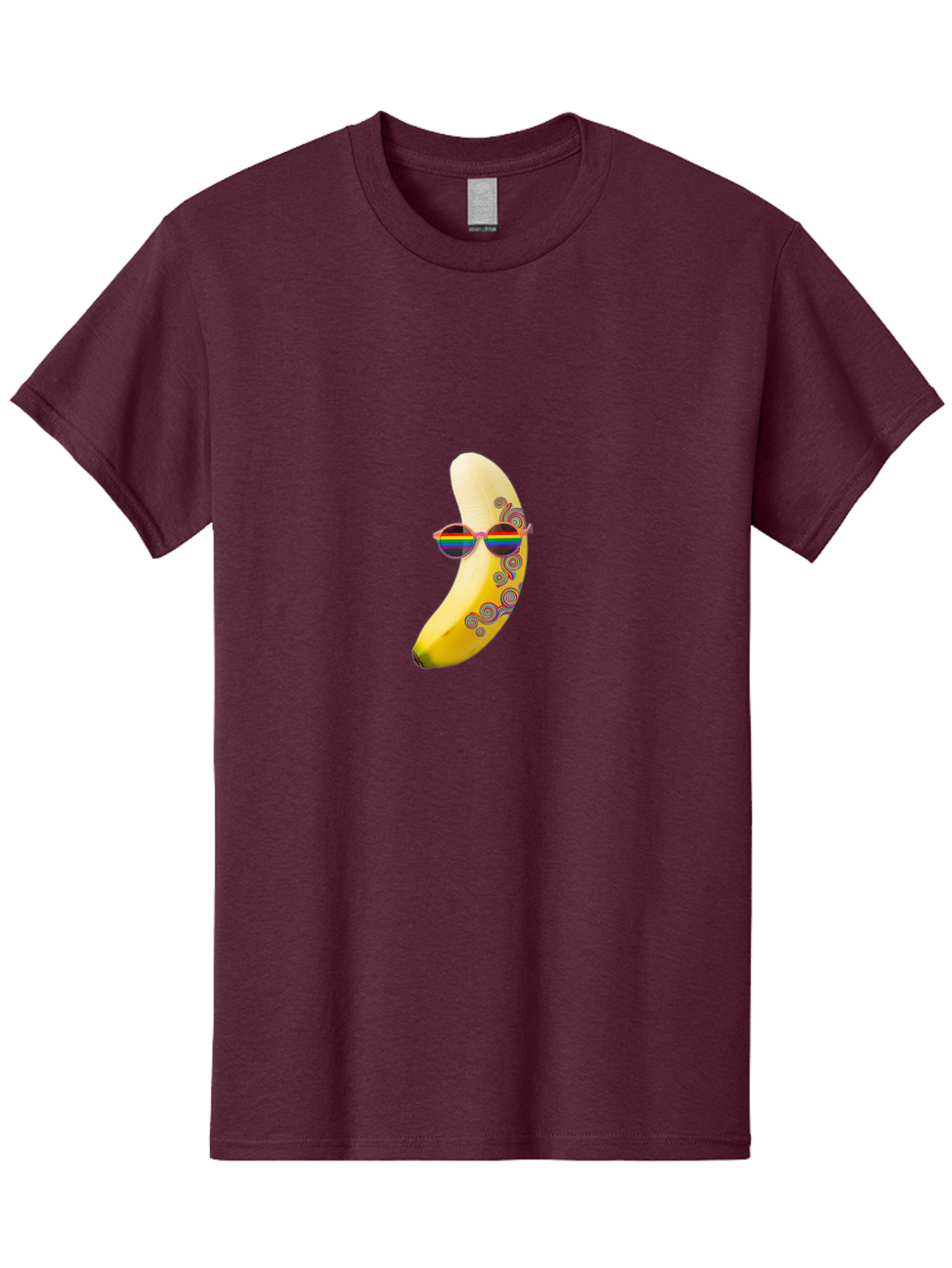 Rainbow-Sunglasses-Banana Men'S Graphic Tee, 100% Cotton, Comfortable Casual Summer Wear, Machine Washable, Vintage Camera, Old Camera, Antique Camera, Black Camera, Classic Photography, Photography Equipment, Nostalgic Device, Film Camera, Bal205 3