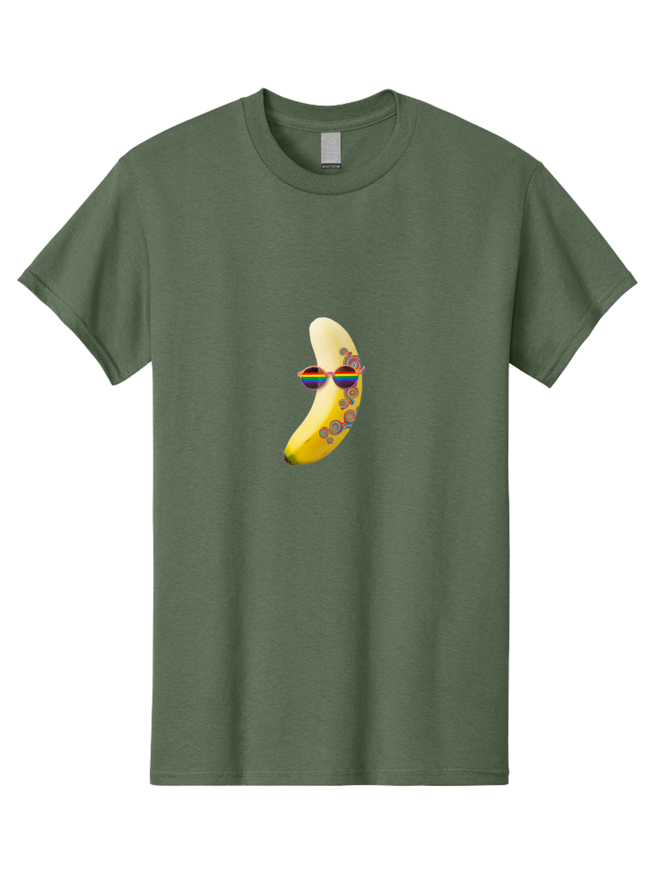 Rainbow-Sunglasses-Banana Men'S Graphic Tee, 100% Cotton, Comfortable Casual Summer Wear, Machine Washable, Vintage Camera, Old Camera, Antique Camera, Black Camera, Classic Photography, Photography Equipment, Nostalgic Device, Film Camera, Bal205 10