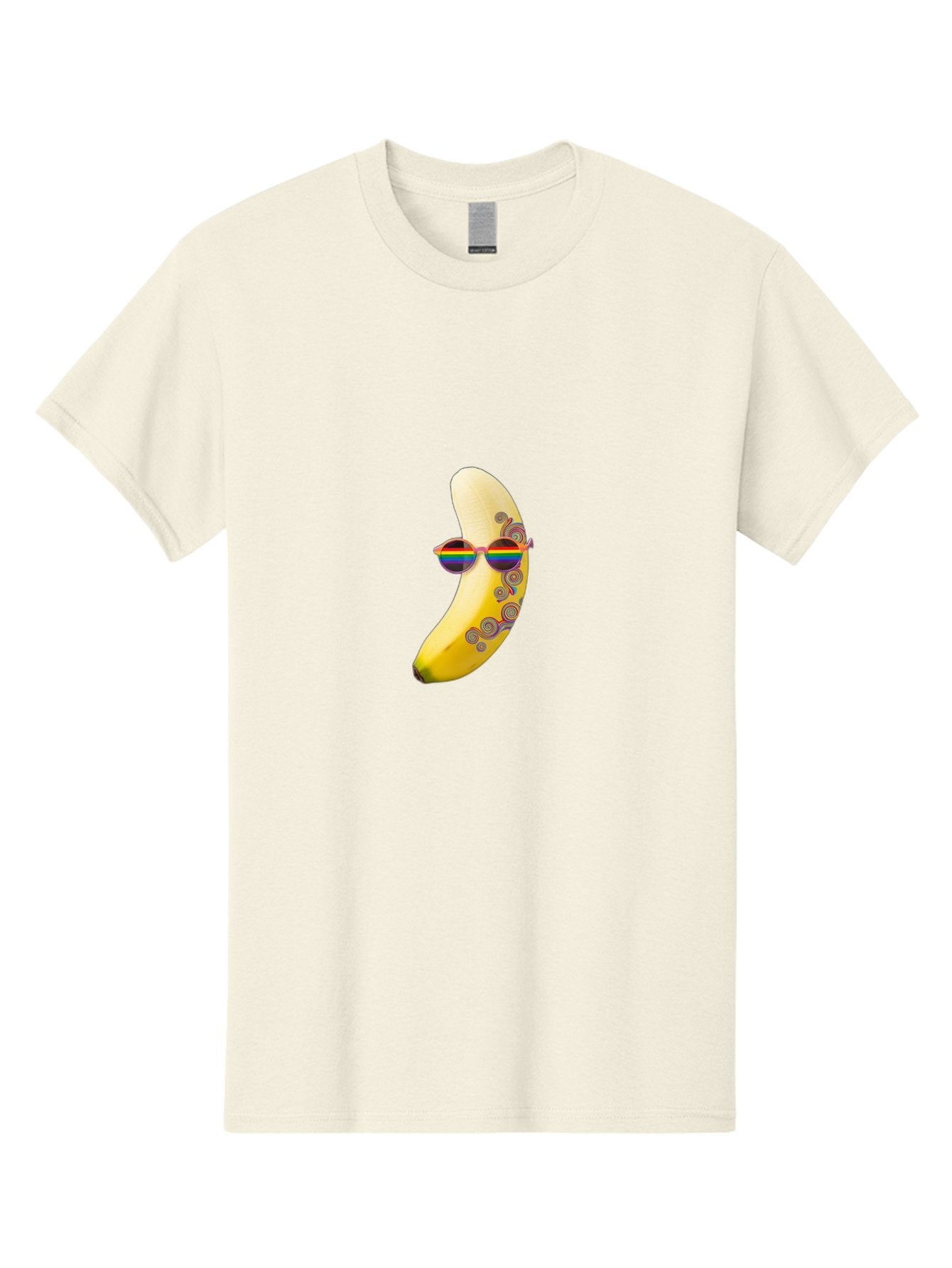 Rainbow-Sunglasses-Banana Men'S Graphic Tee, 100% Cotton, Comfortable Casual Summer Wear, Machine Washable, Vintage Camera, Old Camera, Antique Camera, Black Camera, Classic Photography, Photography Equipment, Nostalgic Device, Film Camera, Bal205 3