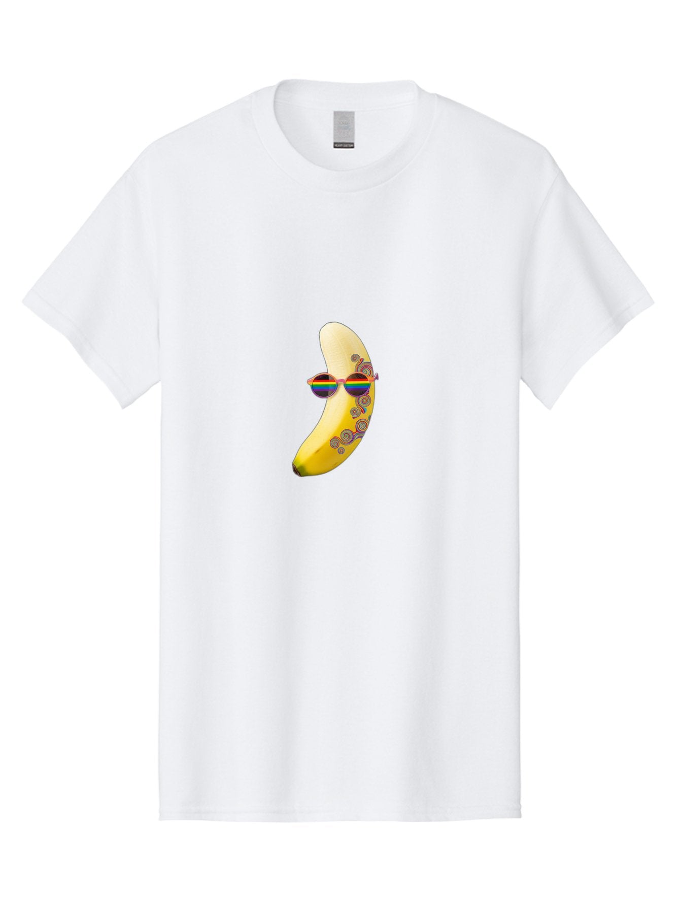 Rainbow-Sunglasses-Banana Men'S Graphic Tee, 100% Cotton, Comfortable Casual Summer Wear, Machine Washable, Vintage Camera, Old Camera, Antique Camera, Black Camera, Classic Photography, Photography Equipment, Nostalgic Device, Film Camera, Bal205
