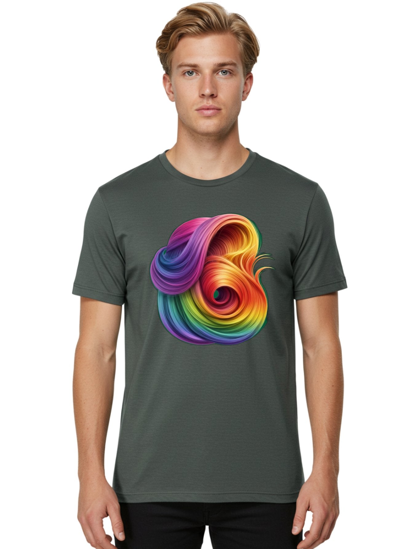 Rainbow-Swirl Men'S Graphic Tee, 100% Cotton, Comfortable Casual Summer Wear, Machine Washable, Vintage Camera, Old Camera, Antique Camera, Black Camera, Classic Photography, Photography Equipment, Nostalgic Device, Film Camera, Camera Art Bal206 28