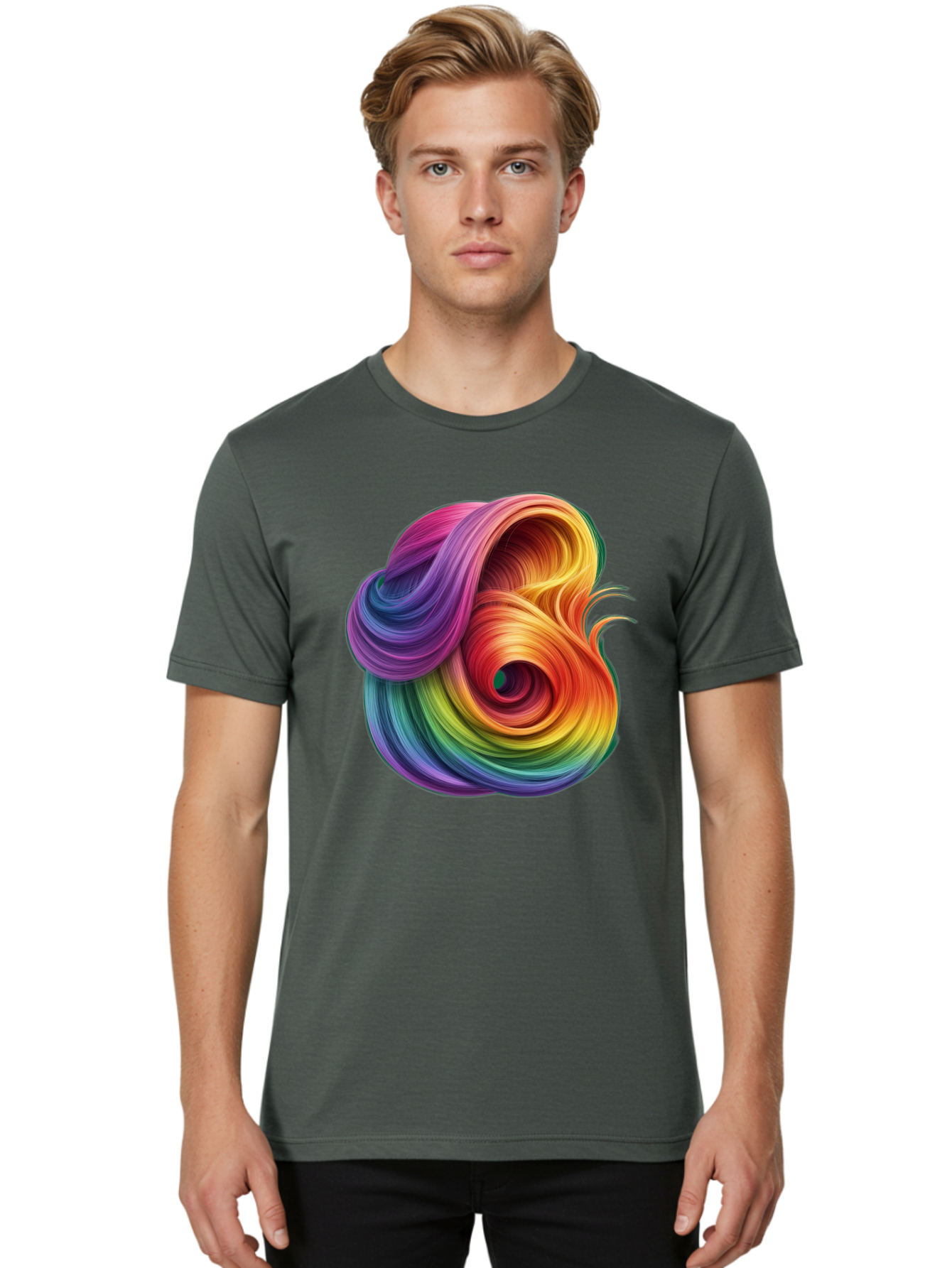 Rainbow-Swirl Men'S Graphic Tee, 100% Cotton, Comfortable Casual Summer Wear, Machine Washable, Vintage Camera, Old Camera, Antique Camera, Black Camera, Classic Photography, Photography Equipment, Nostalgic Device, Film Camera, Camera Art Bal206 18