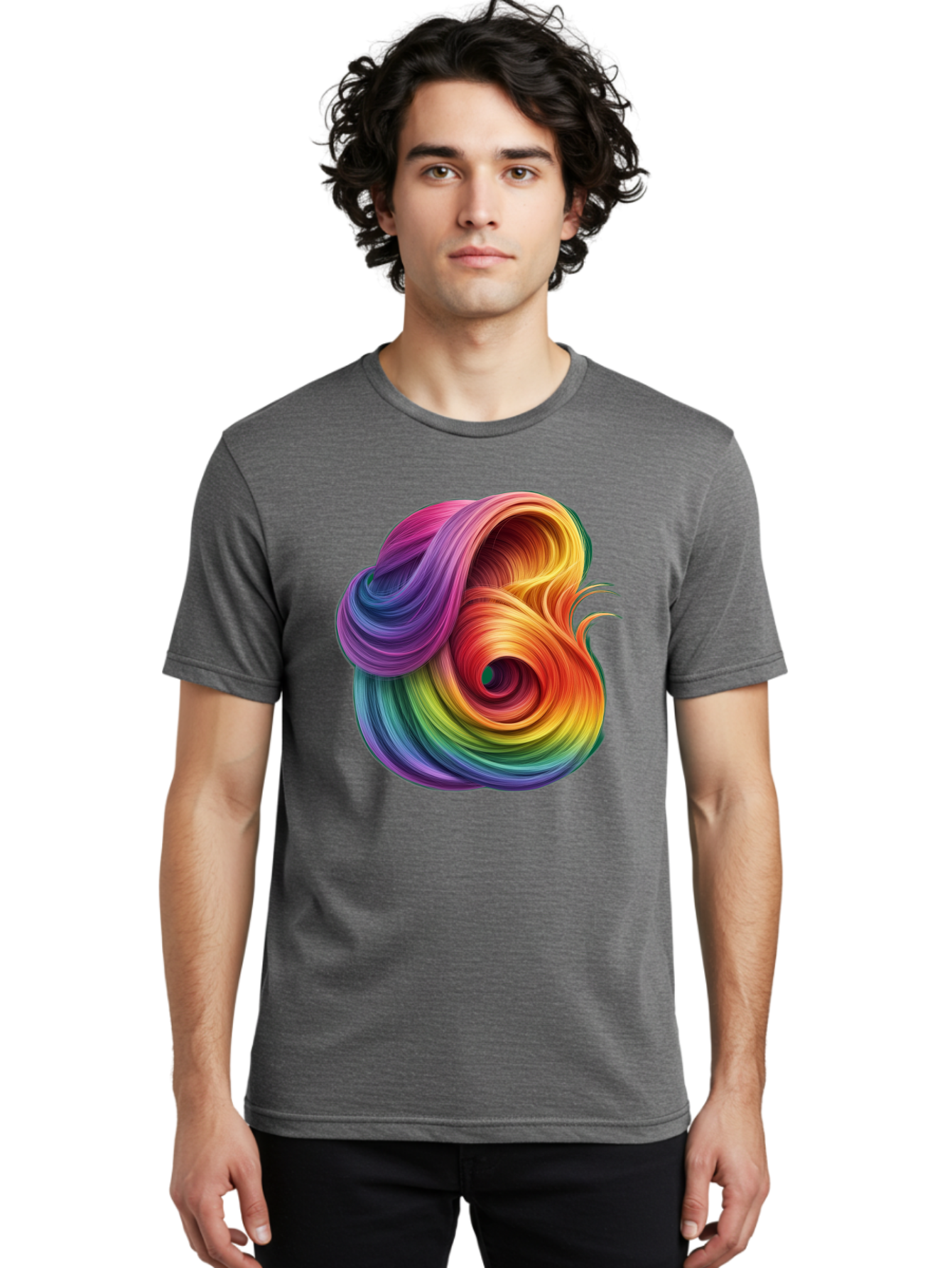 Rainbow-Swirl Men'S Graphic Tee, 100% Cotton, Comfortable Casual Summer Wear, Machine Washable, Vintage Camera, Old Camera, Antique Camera, Black Camera, Classic Photography, Photography Equipment, Nostalgic Device, Film Camera, Camera Art Bal206 22