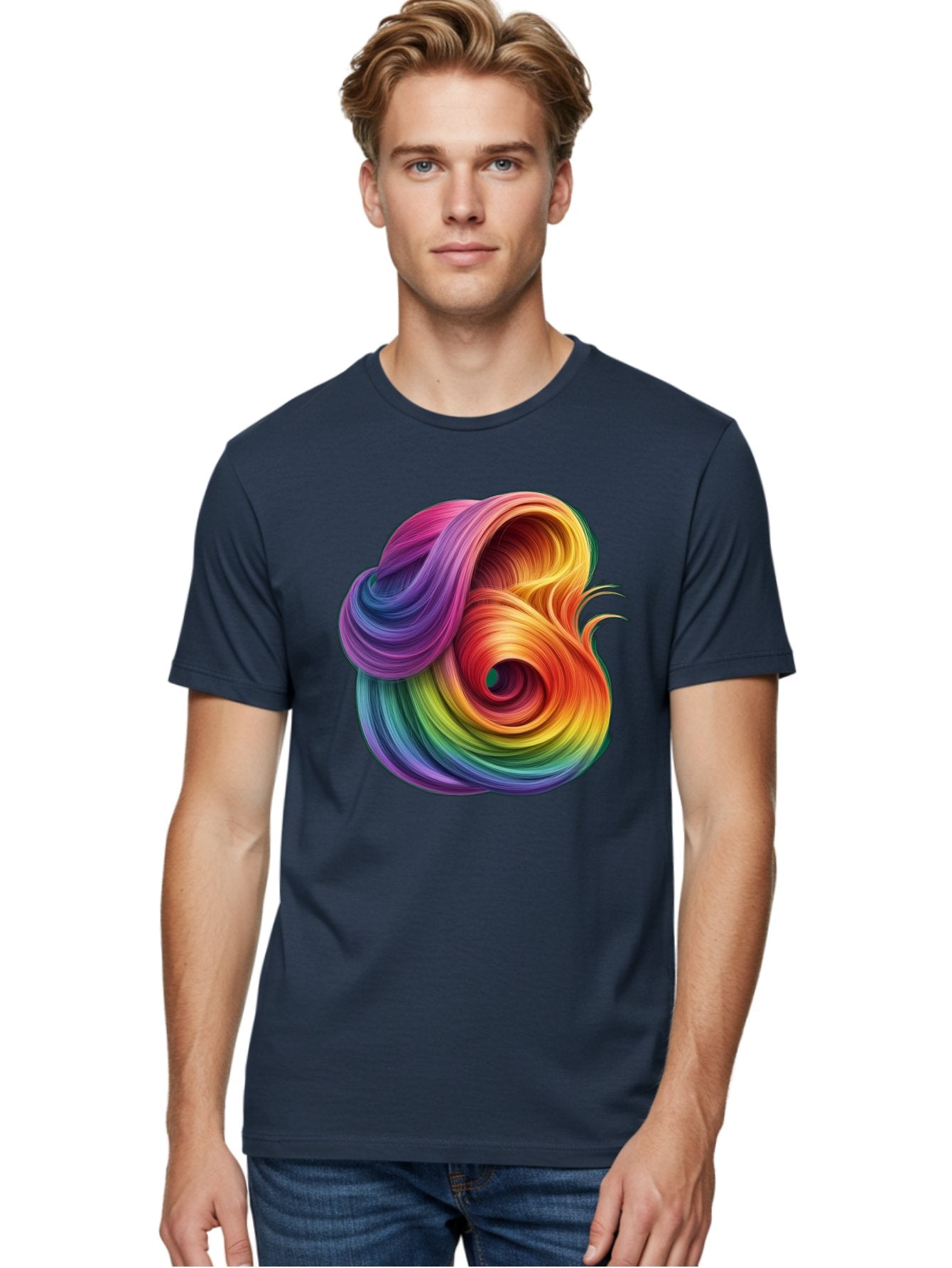 Rainbow-Swirl Men'S Graphic Tee, 100% Cotton, Comfortable Casual Summer Wear, Machine Washable, Vintage Camera, Old Camera, Antique Camera, Black Camera, Classic Photography, Photography Equipment, Nostalgic Device, Film Camera, Camera Art Bal206 26