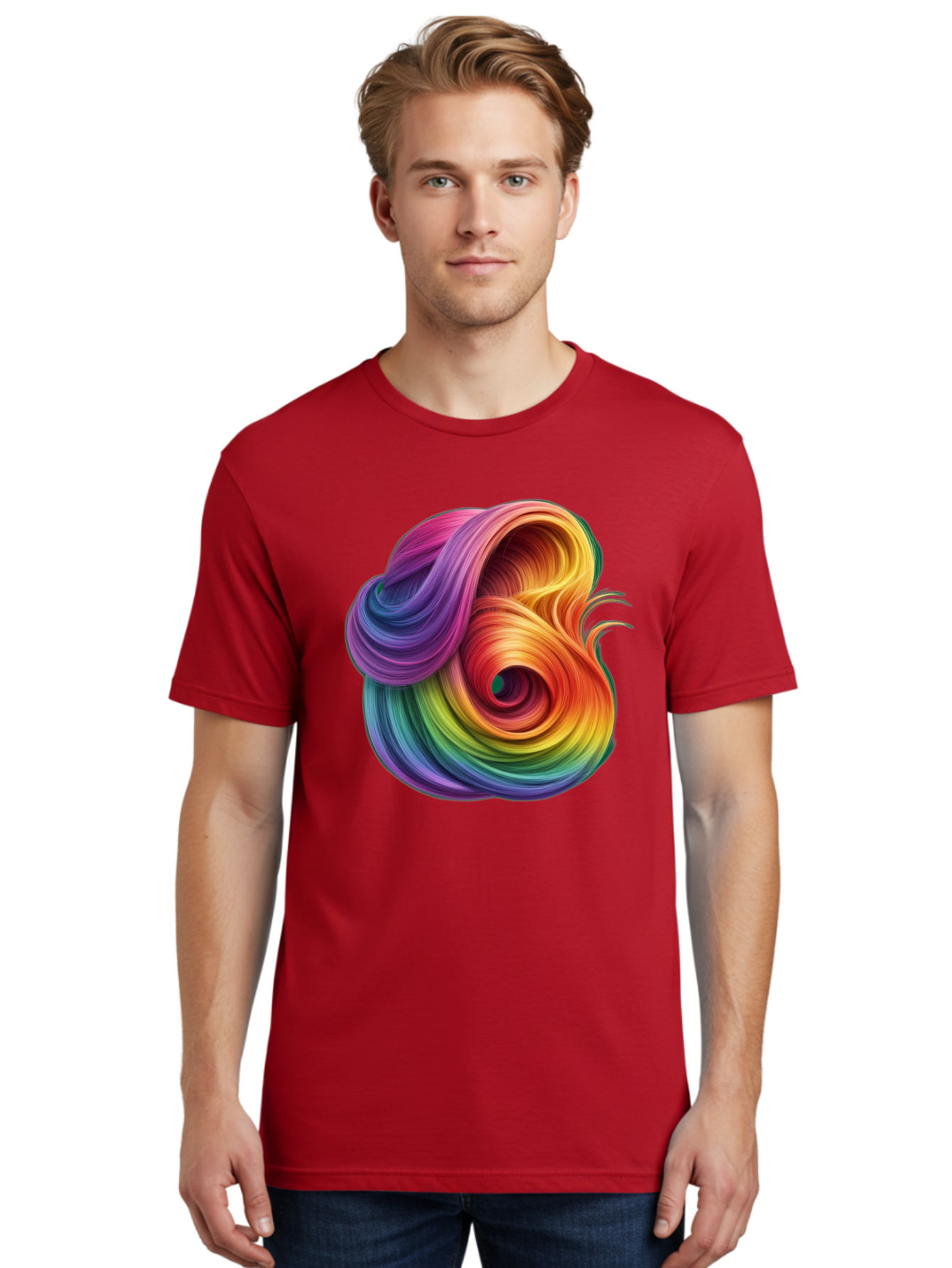 Rainbow-Swirl Men'S Graphic Tee, 100% Cotton, Comfortable Casual Summer Wear, Machine Washable, Vintage Camera, Old Camera, Antique Camera, Black Camera, Classic Photography, Photography Equipment, Nostalgic Device, Film Camera, Camera Art Bal206 24
