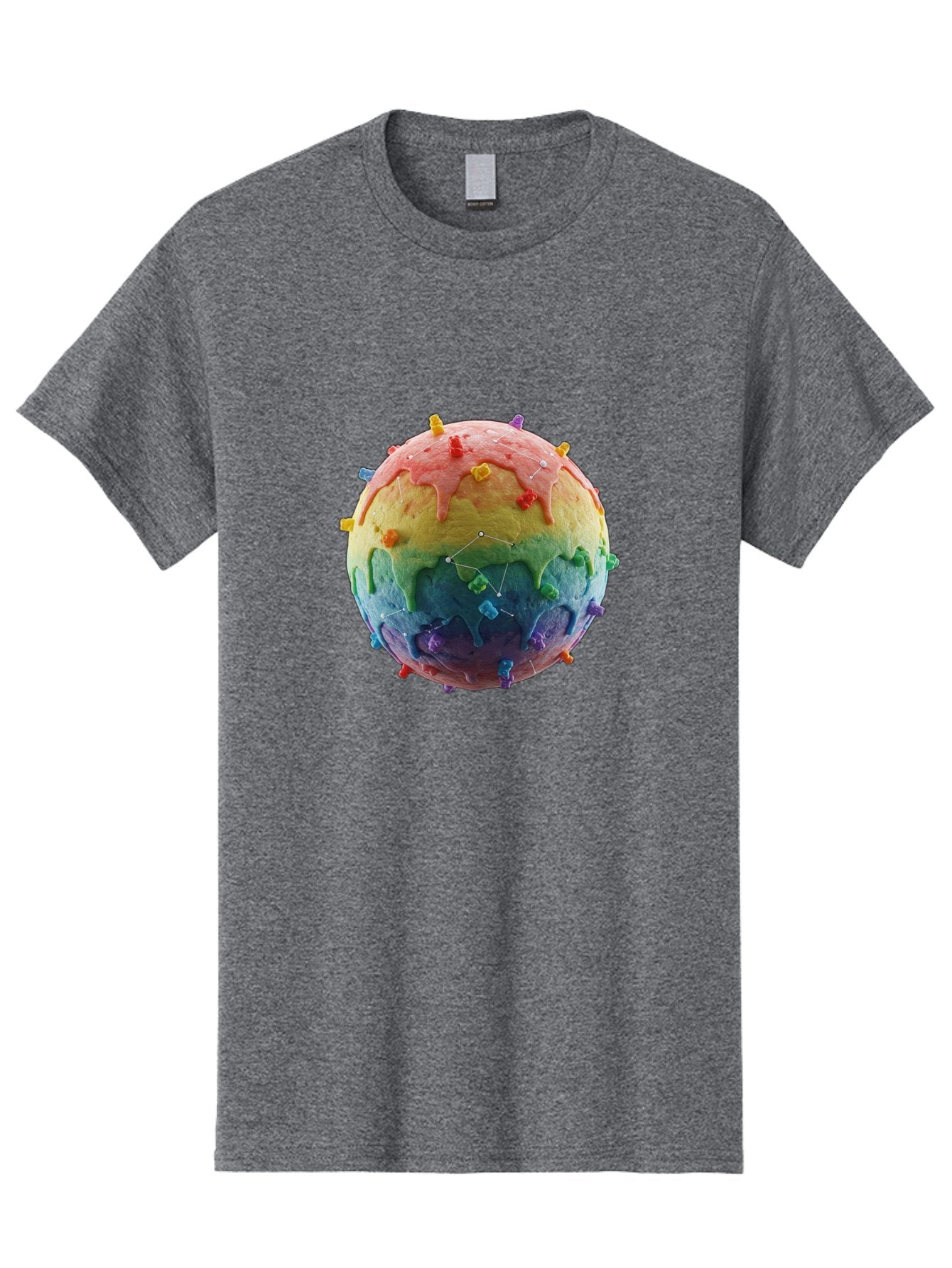 Rainbow-Virus Men'S Graphic Tee, 100% Cotton, Comfortable Casual Summer Wear, Machine Washable, Vintage Camera, Old Camera, Antique Camera, Black Camera, Classic Photography, Photography Equipment, Nostalgic Device, Film Camera, Camera Art Bal207 5