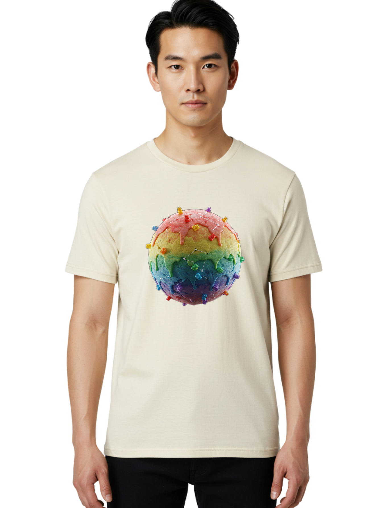 Rainbow-Virus Men'S Graphic Tee, 100% Cotton, Comfortable Casual Summer Wear, Machine Washable, Vintage Camera, Old Camera, Antique Camera, Black Camera, Classic Photography, Photography Equipment, Nostalgic Device, Film Camera, Camera Art Bal207 28