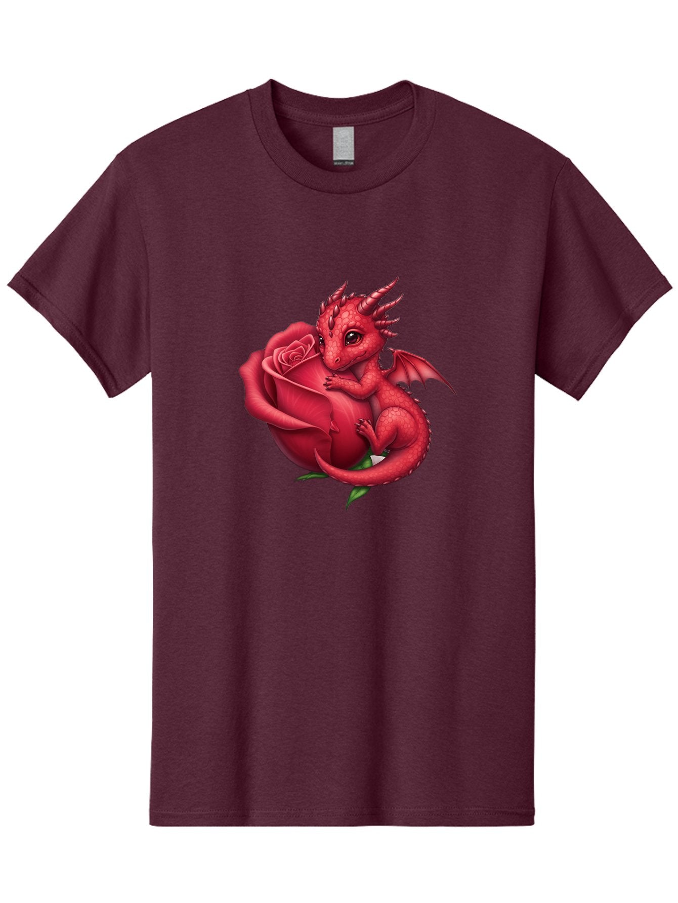 Red-Dragon-With-Rose Men'S Graphic Tee, 100% Cotton, Comfortable Casual Summer Wear, Machine Washable, Vintage Camera, Old Camera, Antique Camera, Black Camera, Classic Photography, Photography Equipment, Nostalgic Device, Film Camera, Bal216 6
