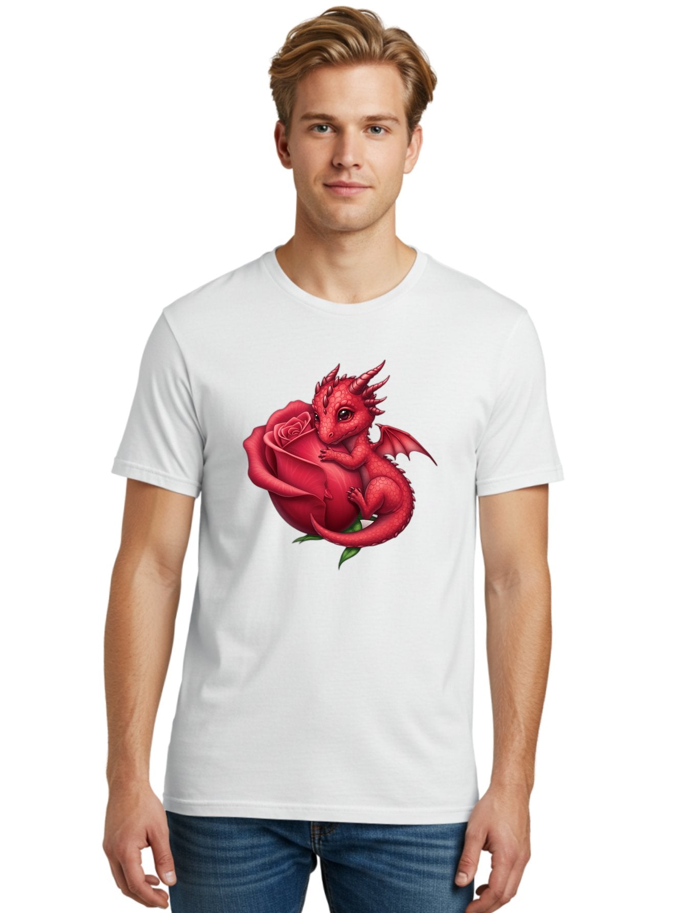 Red-Dragon-With-Rose Men'S Graphic Tee, 100% Cotton, Comfortable Casual Summer Wear, Machine Washable, Vintage Camera, Old Camera, Antique Camera, Black Camera, Classic Photography, Photography Equipment, Nostalgic Device, Film Camera, Bal216 28