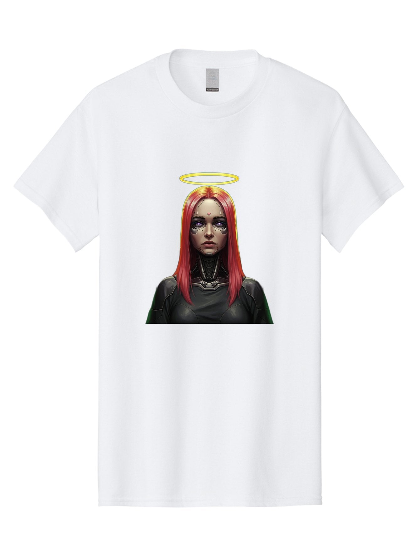 Red-Haired-Woman-With-Halo Men'S Graphic Tee, 100% Cotton, Comfortable Casual Summer Wear, Machine Washable, Vintage Camera, Old Camera, Antique Camera, Black Camera, Classic Photography, Photography Equipment, Nostalgic Device, Film Camera, Bal220 7