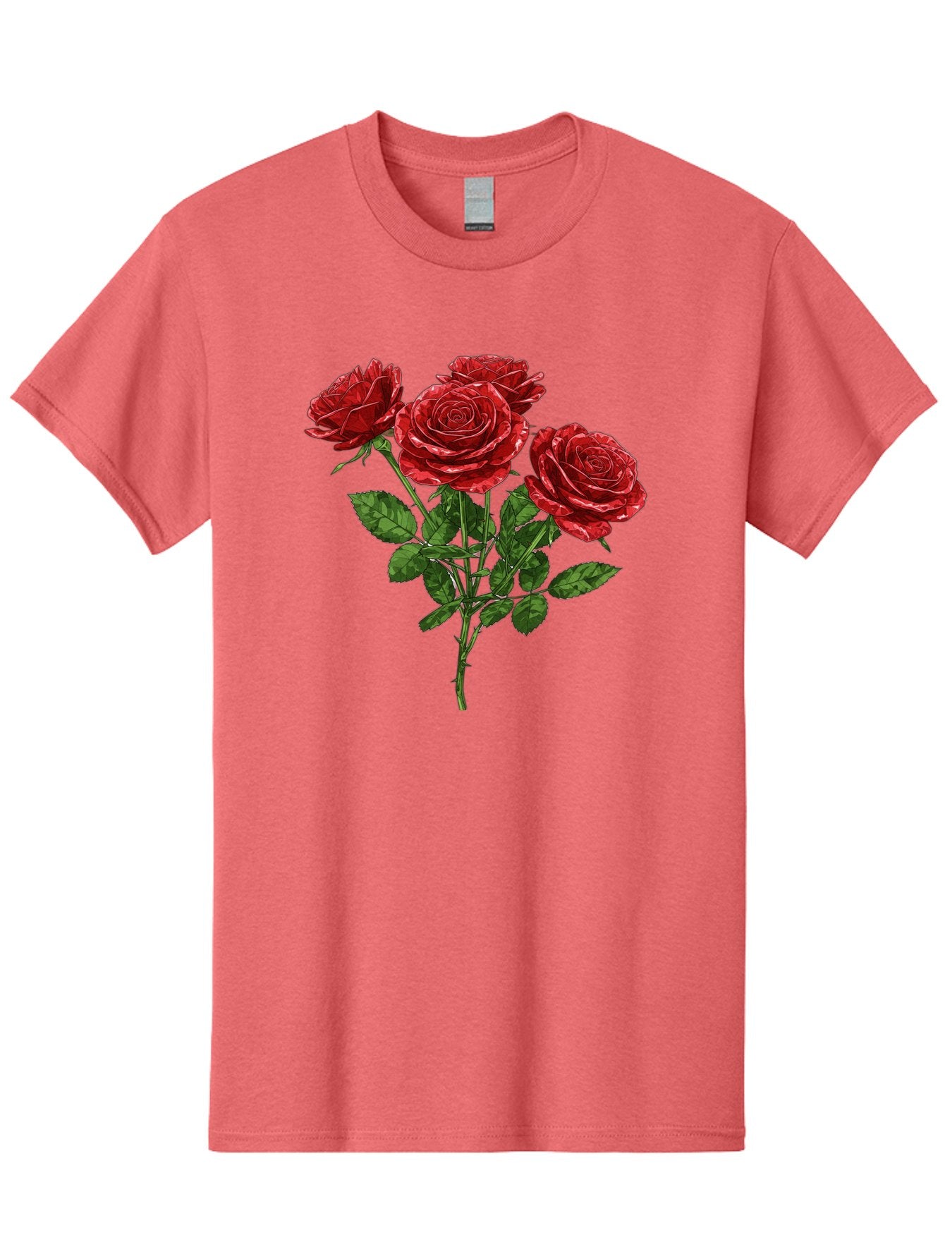 Red-Roses-1 Men'S Graphic Tee, 100% Cotton, Comfortable Casual Summer Wear, Machine Washable, Vintage Camera, Old Camera, Antique Camera, Black Camera, Classic Photography, Photography Equipment, Nostalgic Device, Film Camera, Camera Art Bal224 9