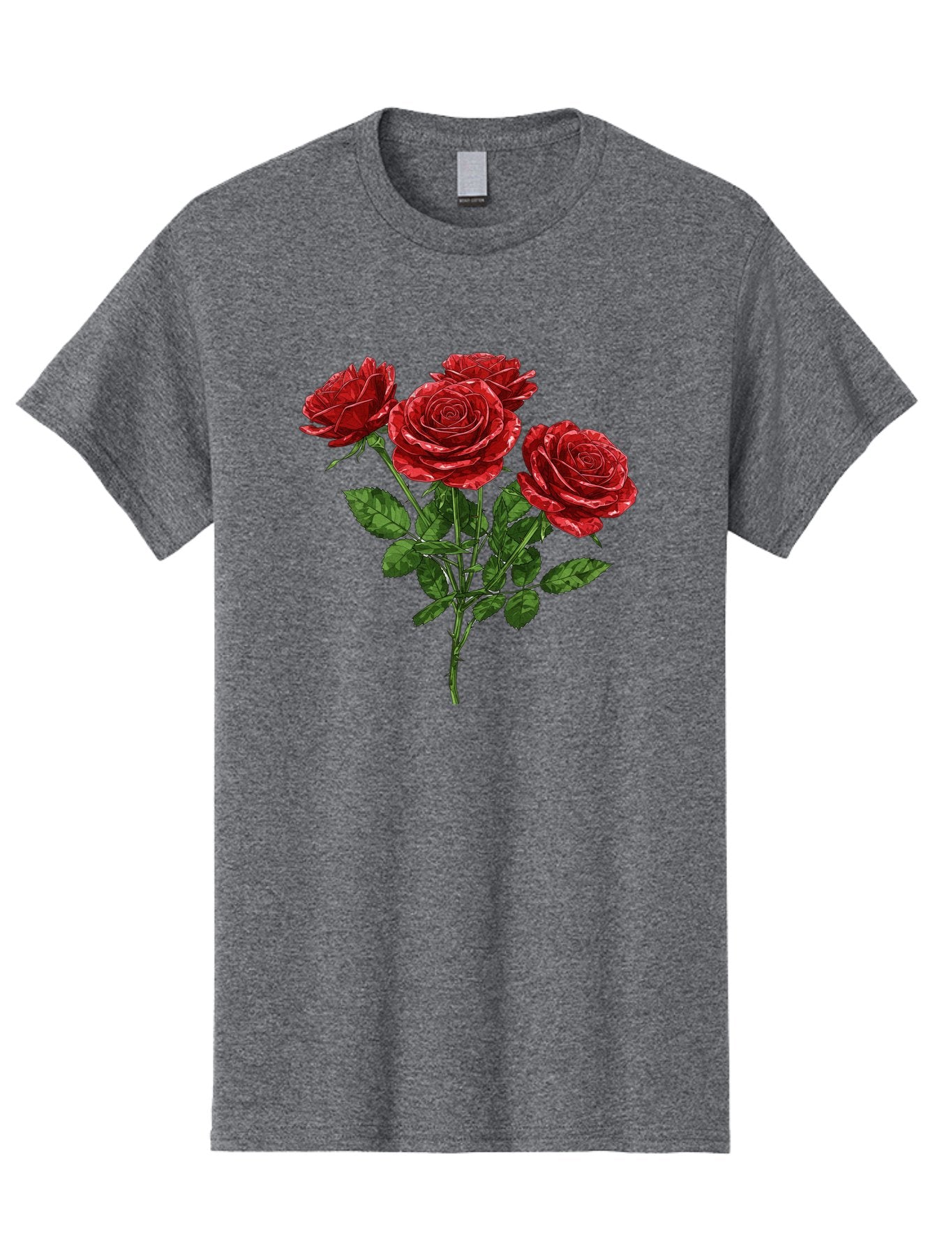 Red-Roses-1 Men'S Graphic Tee, 100% Cotton, Comfortable Casual Summer Wear, Machine Washable, Vintage Camera, Old Camera, Antique Camera, Black Camera, Classic Photography, Photography Equipment, Nostalgic Device, Film Camera, Camera Art Bal224 15