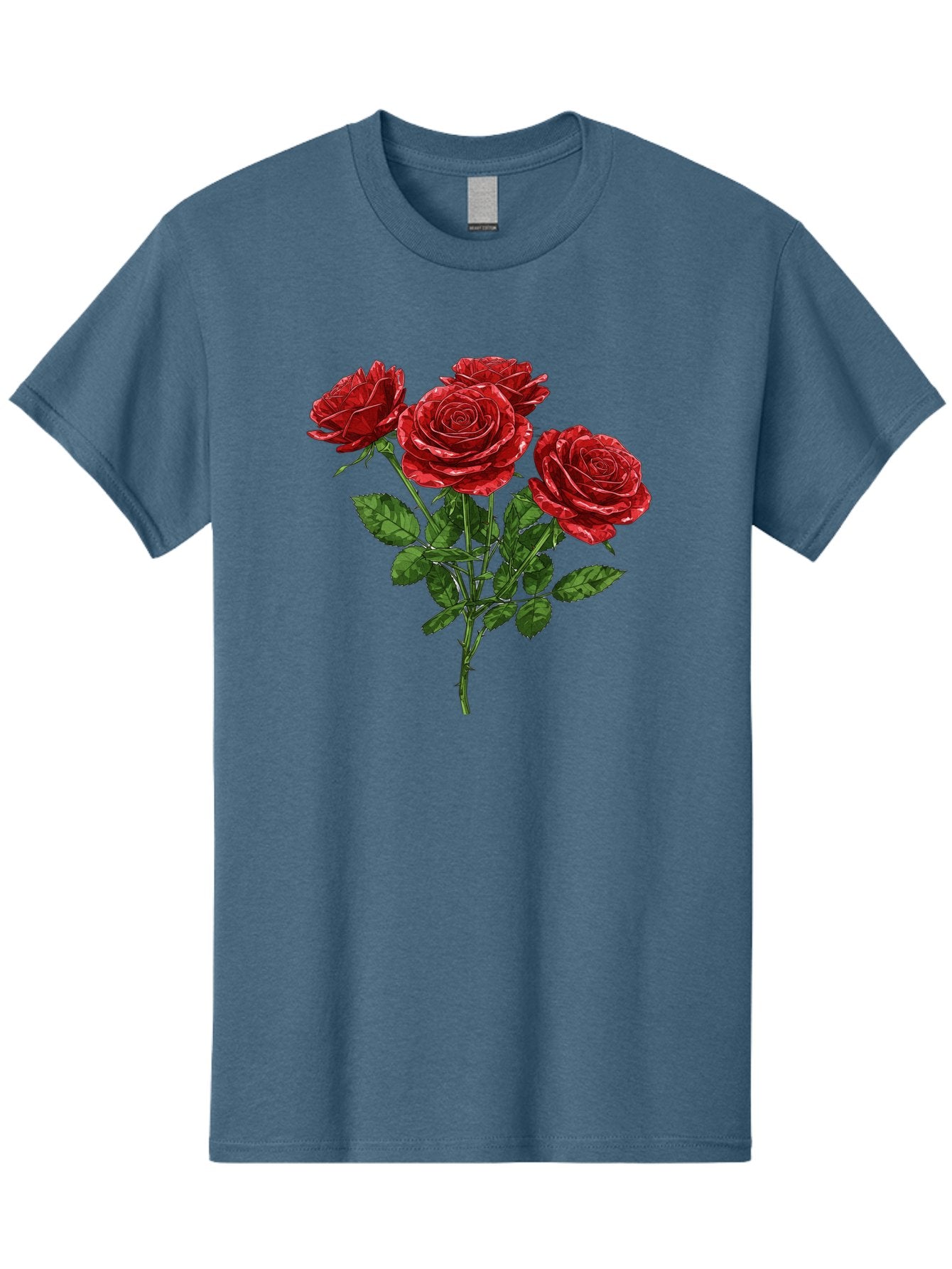 Red-Roses-1 Men'S Graphic Tee, 100% Cotton, Comfortable Casual Summer Wear, Machine Washable, Vintage Camera, Old Camera, Antique Camera, Black Camera, Classic Photography, Photography Equipment, Nostalgic Device, Film Camera, Camera Art Bal224 10