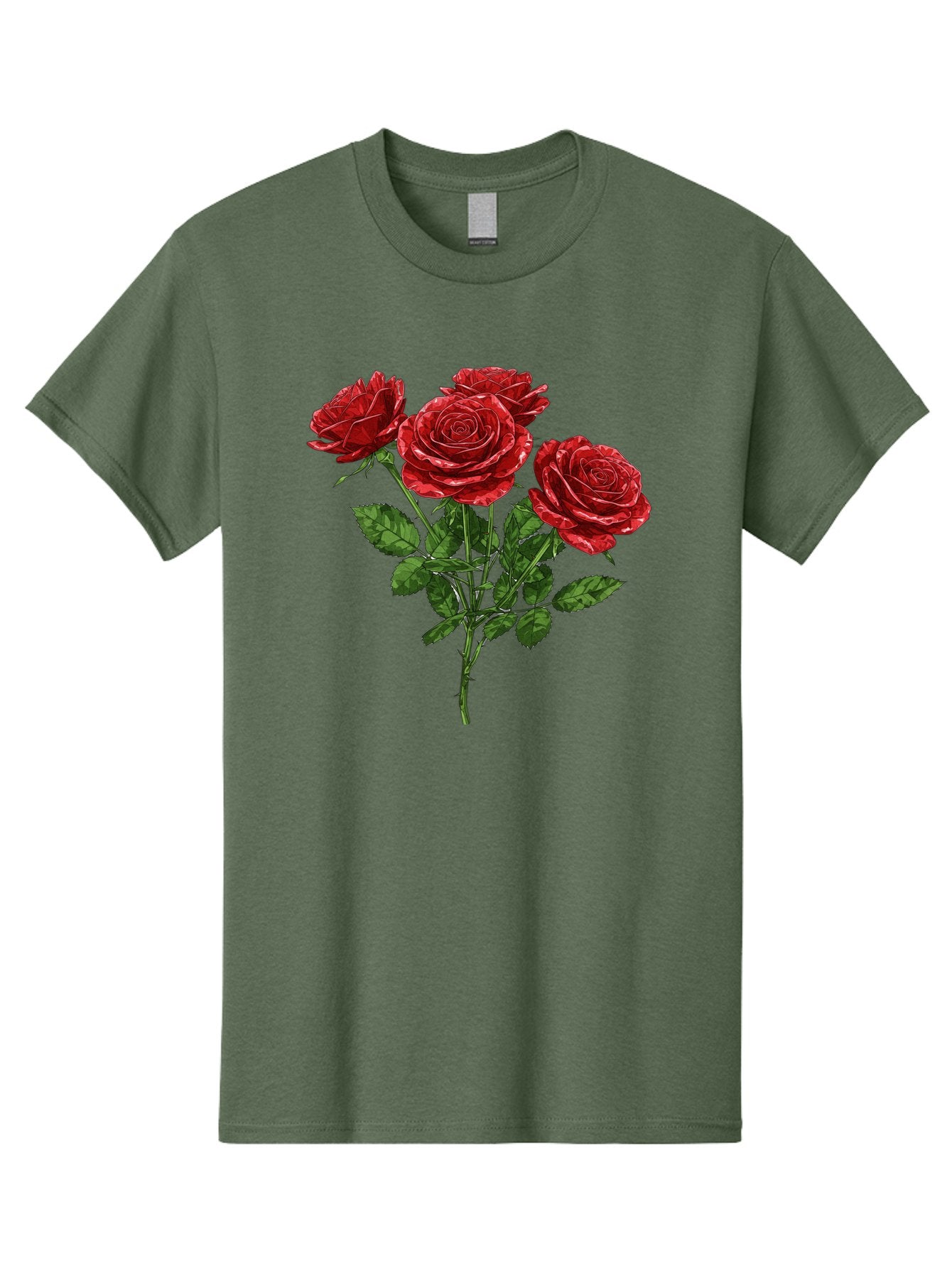 Red-Roses-1 Men'S Graphic Tee, 100% Cotton, Comfortable Casual Summer Wear, Machine Washable, Vintage Camera, Old Camera, Antique Camera, Black Camera, Classic Photography, Photography Equipment, Nostalgic Device, Film Camera, Camera Art Bal224 13