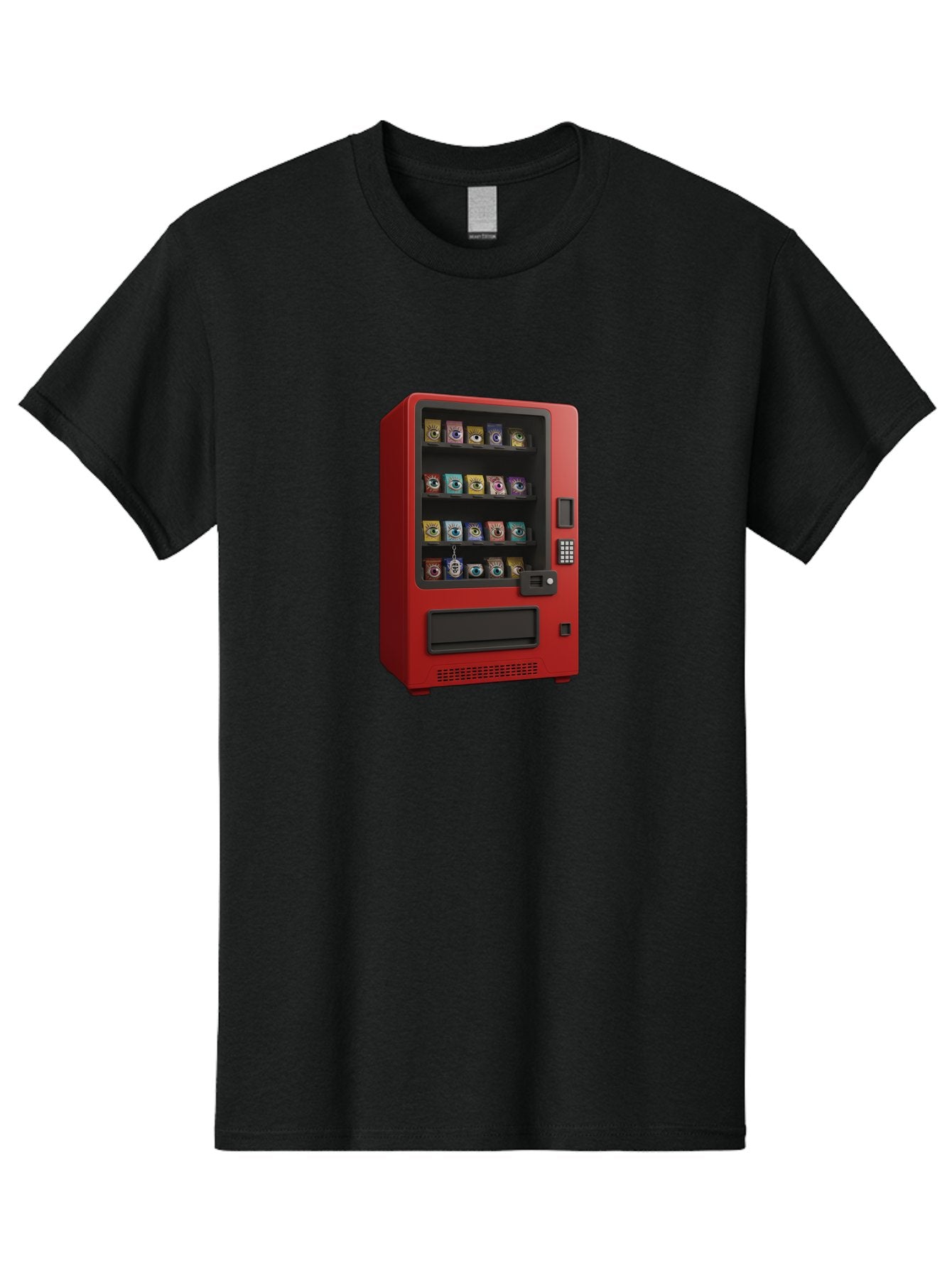 Red-Vending-Machine Men'S Graphic Tee, 100% Cotton, Comfortable Casual Summer Wear, Machine Washable, Vintage Camera, Old Camera, Antique Camera, Black Camera, Classic Photography, Photography Equipment, Nostalgic Device, Film Camera, Bal227 15