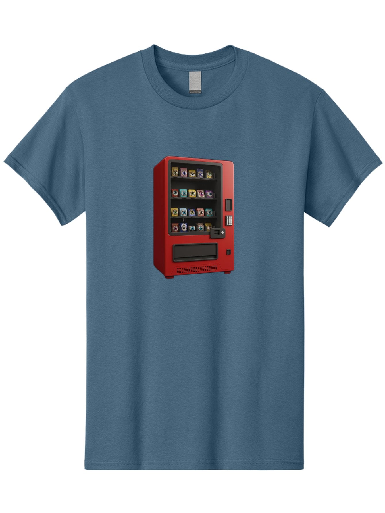 Red-Vending-Machine Men'S Graphic Tee, 100% Cotton, Comfortable Casual Summer Wear, Machine Washable, Vintage Camera, Old Camera, Antique Camera, Black Camera, Classic Photography, Photography Equipment, Nostalgic Device, Film Camera, Bal227 8