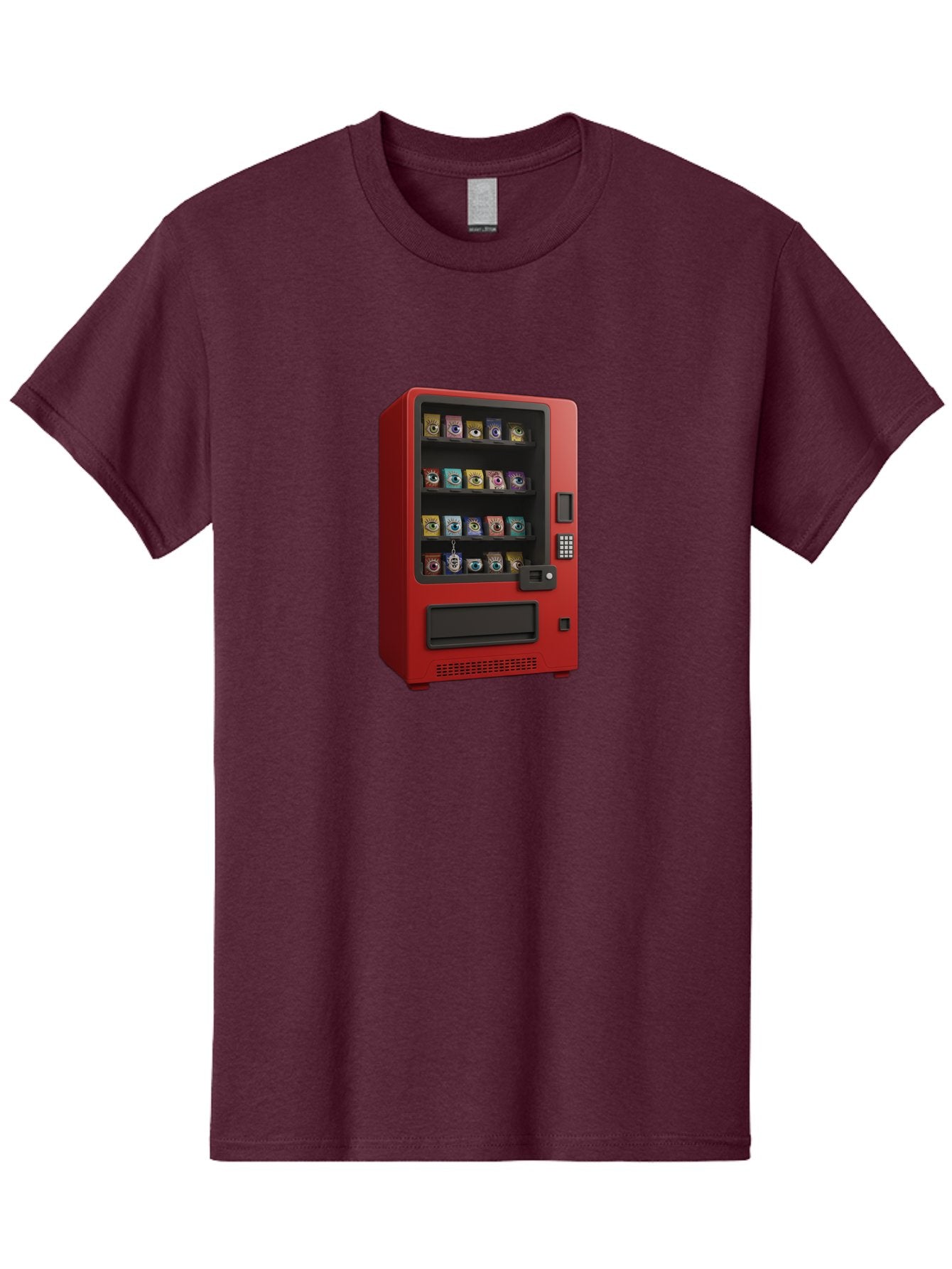 Red-Vending-Machine Men'S Graphic Tee, 100% Cotton, Comfortable Casual Summer Wear, Machine Washable, Vintage Camera, Old Camera, Antique Camera, Black Camera, Classic Photography, Photography Equipment, Nostalgic Device, Film Camera, Bal227 13