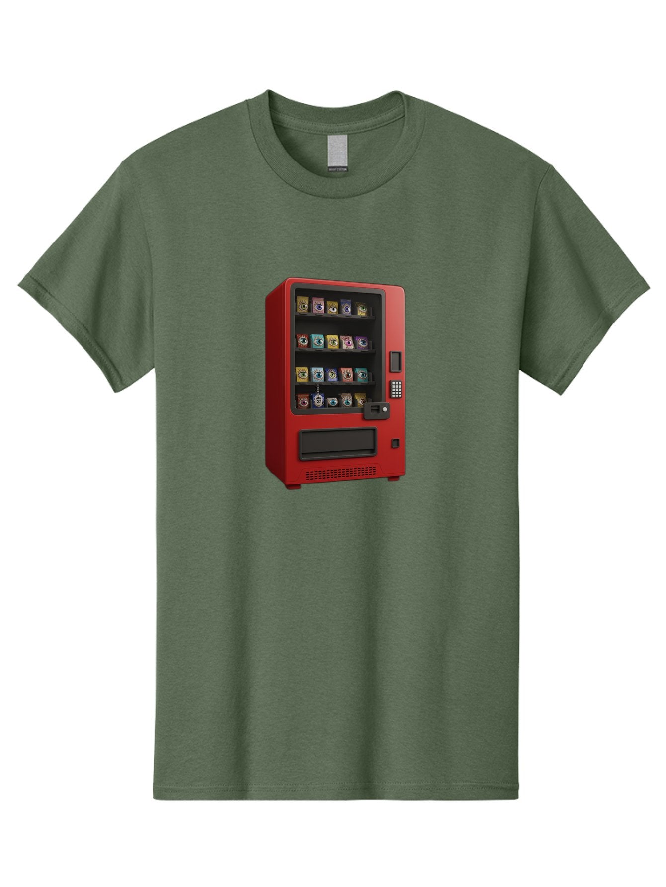 Red-Vending-Machine Men'S Graphic Tee, 100% Cotton, Comfortable Casual Summer Wear, Machine Washable, Vintage Camera, Old Camera, Antique Camera, Black Camera, Classic Photography, Photography Equipment, Nostalgic Device, Film Camera, Bal227 12