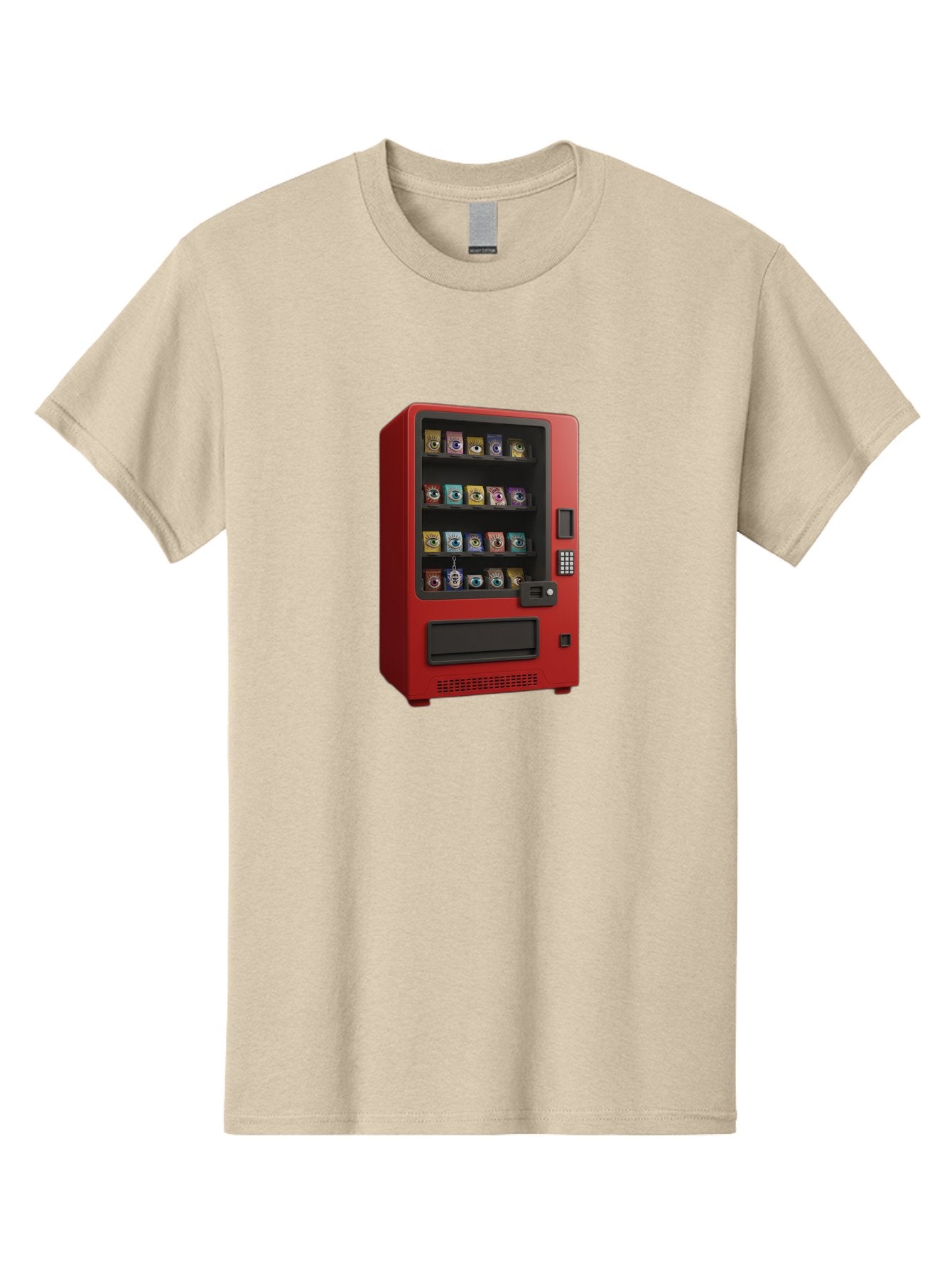 Red-Vending-Machine Men'S Graphic Tee, 100% Cotton, Comfortable Casual Summer Wear, Machine Washable, Vintage Camera, Old Camera, Antique Camera, Black Camera, Classic Photography, Photography Equipment, Nostalgic Device, Film Camera, Bal227 3