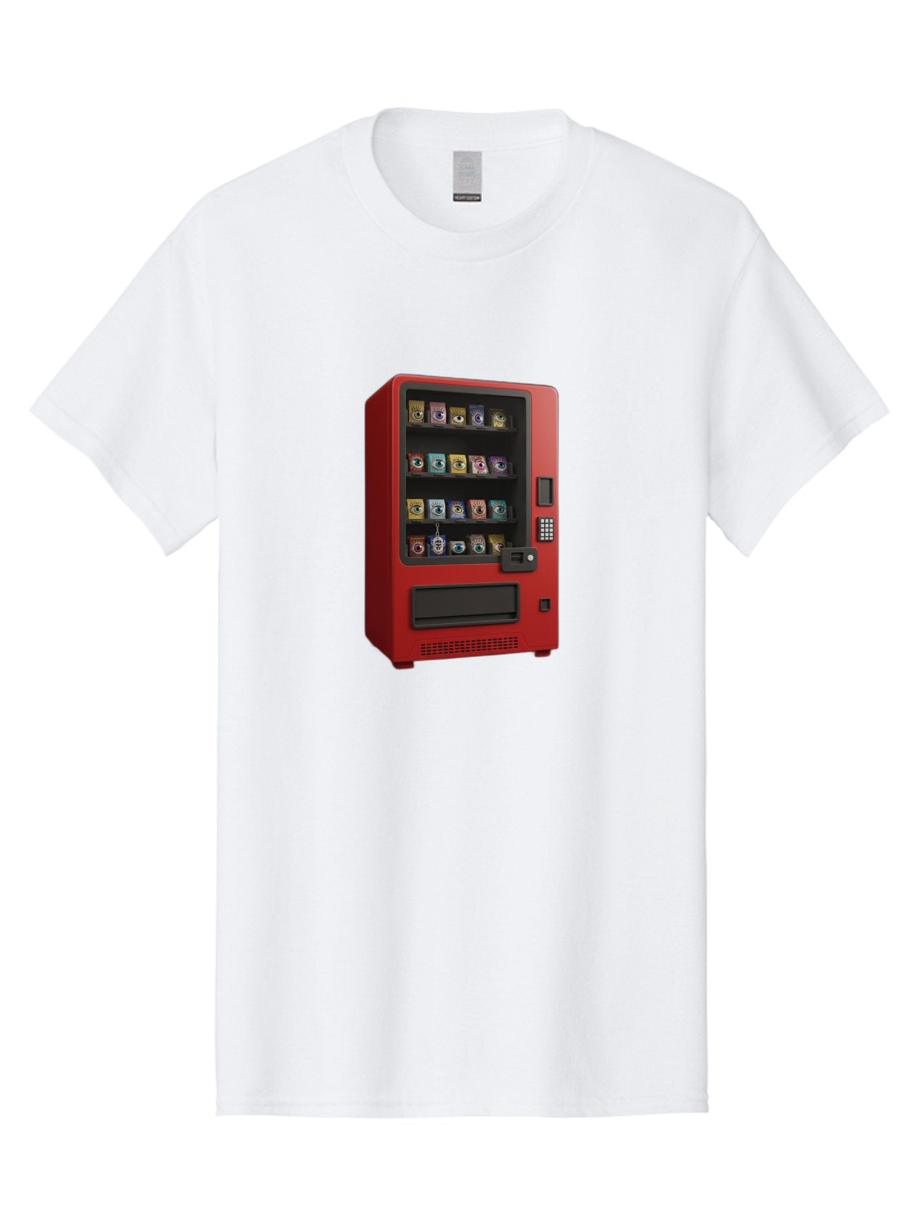 Red-Vending-Machine Men'S Graphic Tee, 100% Cotton, Comfortable Casual Summer Wear, Machine Washable, Vintage Camera, Old Camera, Antique Camera, Black Camera, Classic Photography, Photography Equipment, Nostalgic Device, Film Camera, Bal227 5