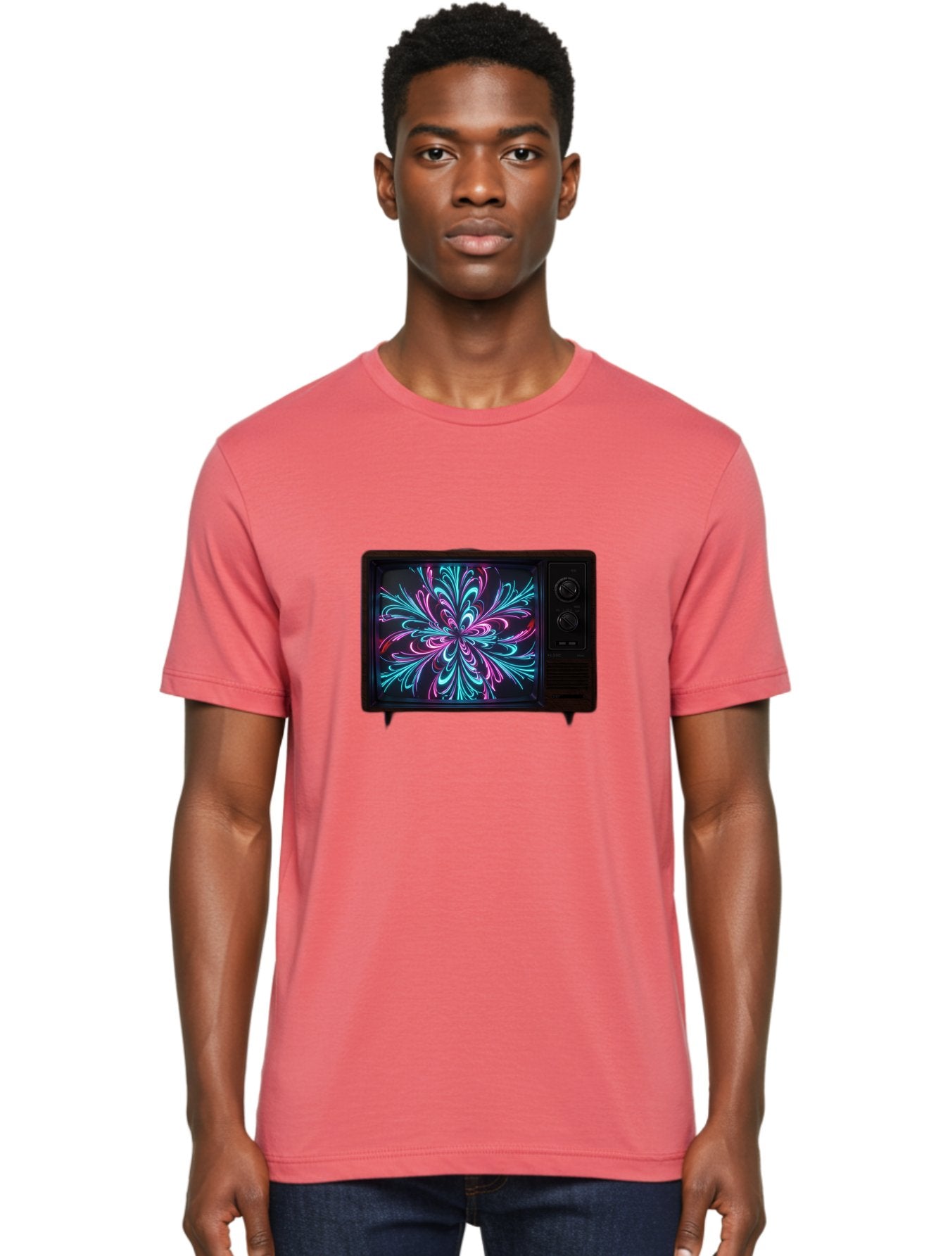 Retro-Tv Men'S Graphic Tee, 100% Cotton, Comfortable Casual Summer Wear, Machine Washable, Vintage Camera, Old Camera, Antique Camera, Black Camera, Classic Photography, Photography Equipment, Nostalgic Device, Film Camera, Camera Art Bal230 22