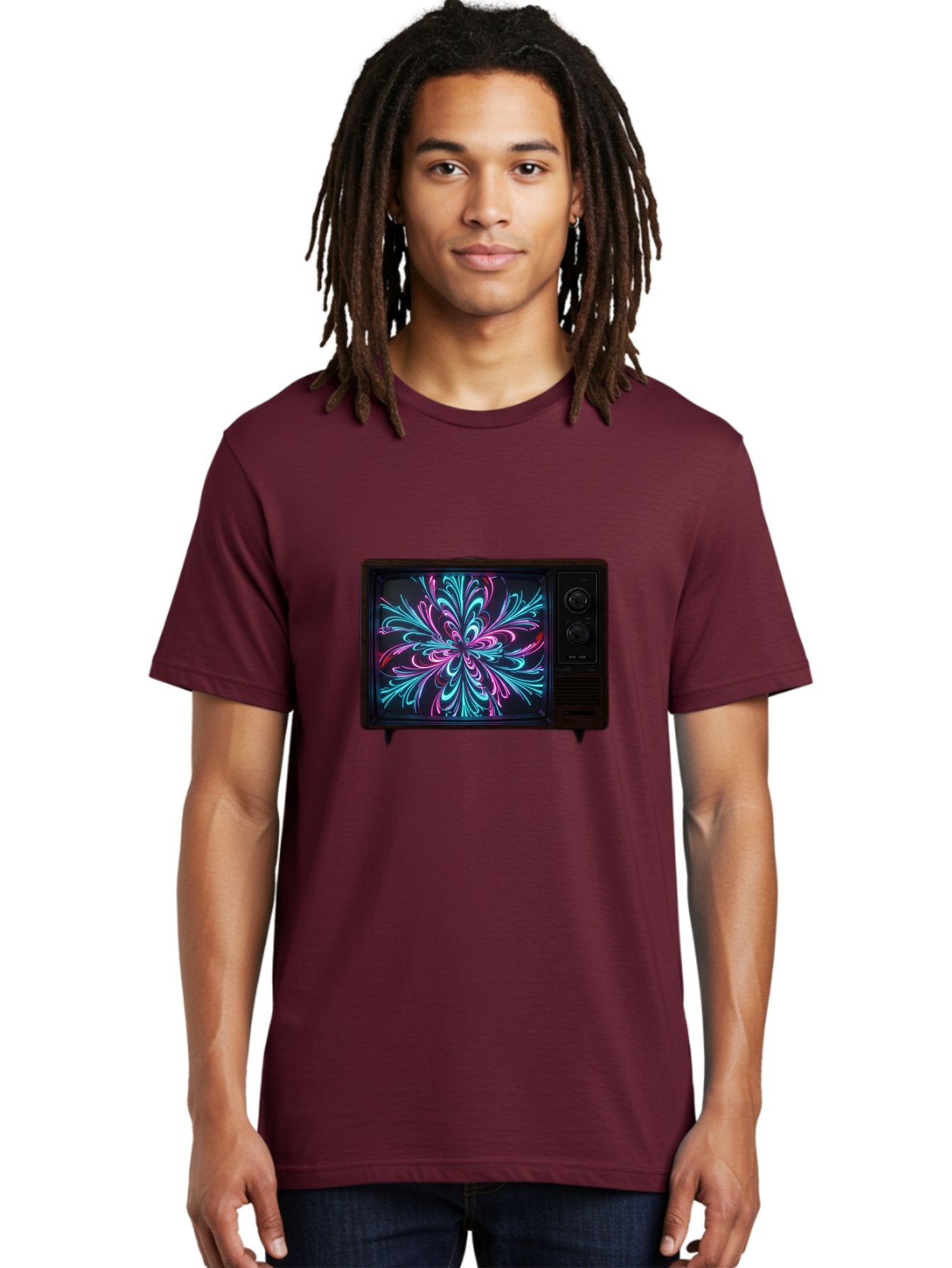 Retro-Tv Men'S Graphic Tee, 100% Cotton, Comfortable Casual Summer Wear, Machine Washable, Vintage Camera, Old Camera, Antique Camera, Black Camera, Classic Photography, Photography Equipment, Nostalgic Device, Film Camera, Camera Art Bal230 20