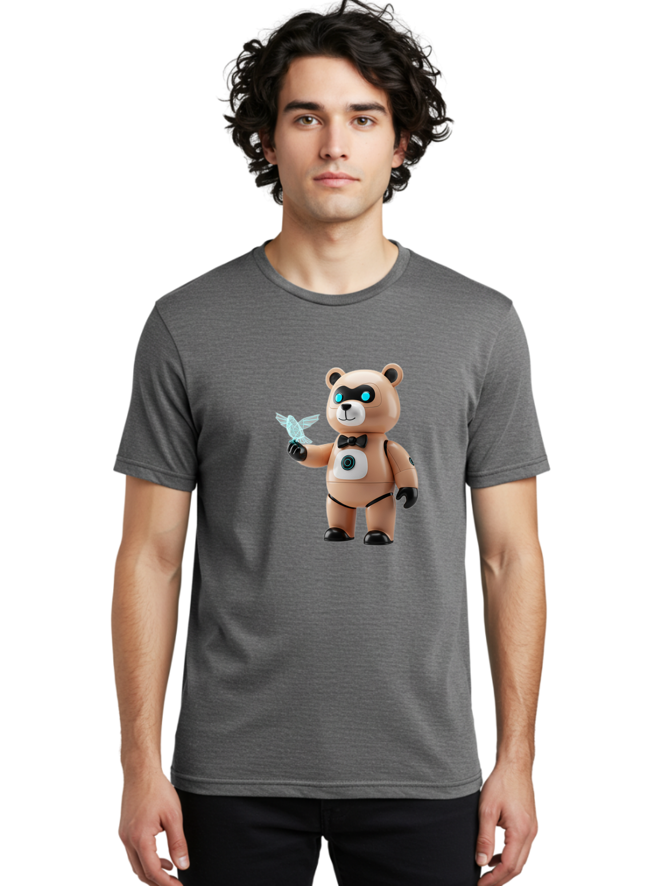 Robear Men'S Graphic Tee, 100% Cotton, Comfortable Casual Summer Wear, Machine Washable, Vintage Camera, Old Camera, Antique Camera, Black Camera, Classic Photography, Photography Equipment, Nostalgic Device, Film Camera, Camera Art Bal232 28