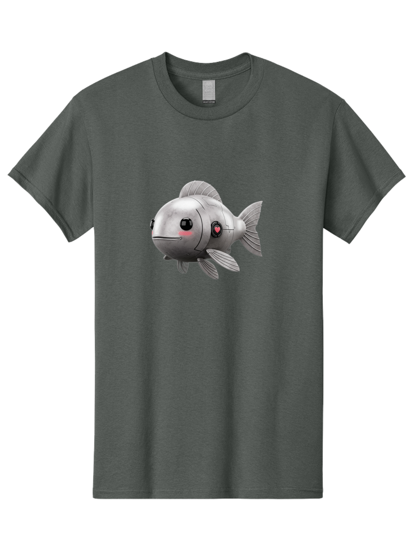 Robo-Fish-1 Men'S Graphic Tee, 100% Cotton, Comfortable Casual Summer Wear, Machine Washable, Vintage Camera, Old Camera, Antique Camera, Black Camera, Classic Photography, Photography Equipment, Nostalgic Device, Film Camera, Camera Art Bal233 4