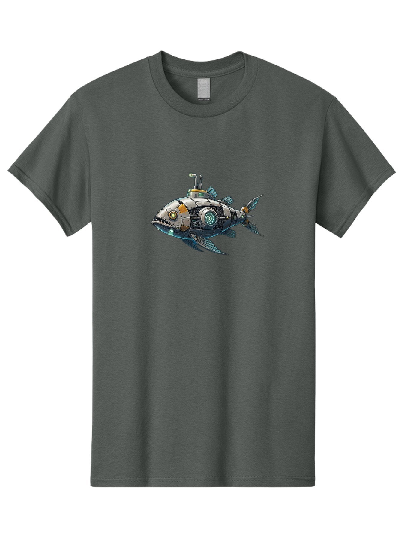 Robo-Fish-2 Men'S Graphic Tee, 100% Cotton, Comfortable Casual Summer Wear, Machine Washable, Vintage Camera, Old Camera, Antique Camera, Black Camera, Classic Photography, Photography Equipment, Nostalgic Device, Film Camera, Camera Art Bal234 13