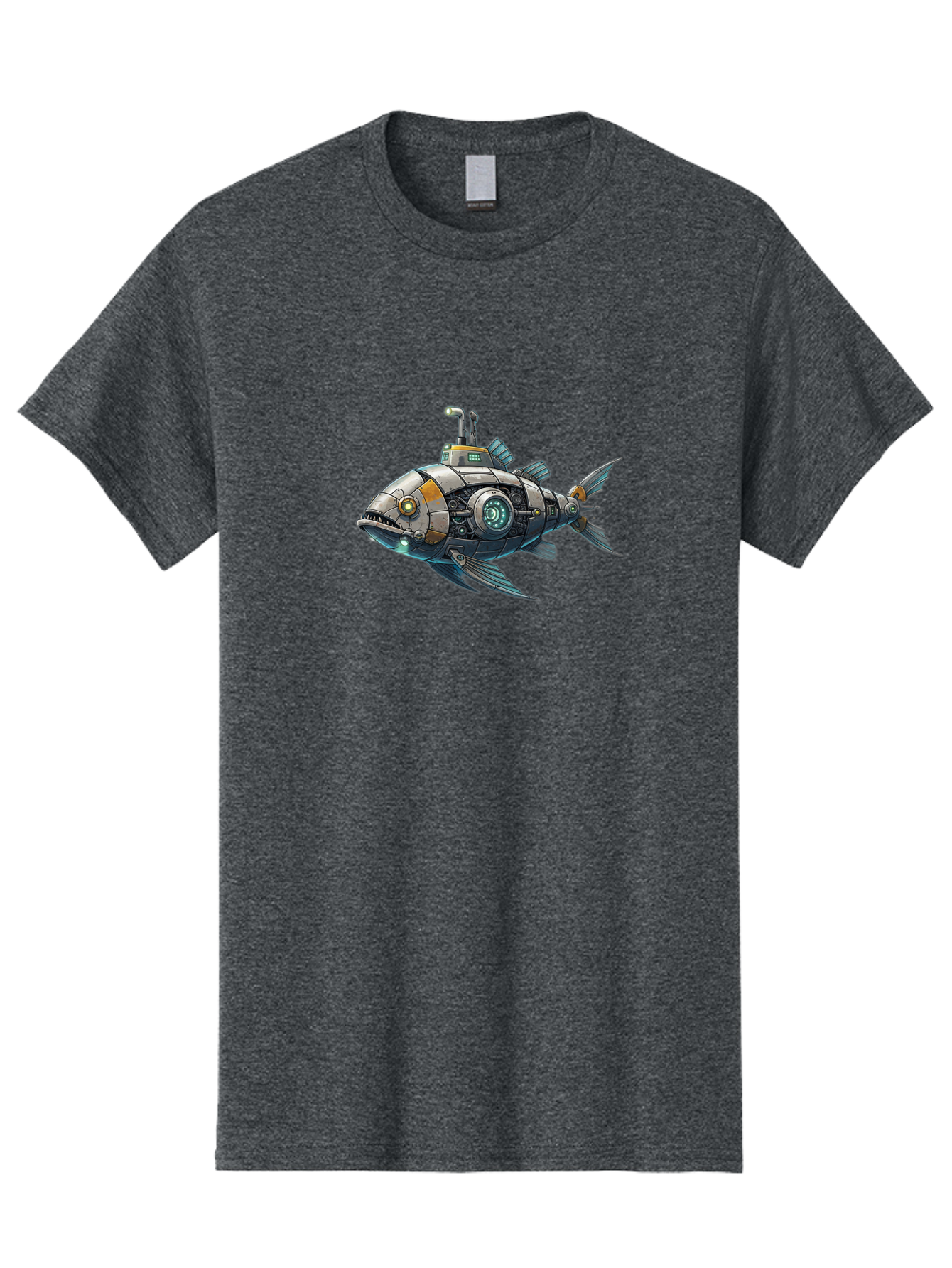 Robo-Fish-2 Men'S Graphic Tee, 100% Cotton, Comfortable Casual Summer Wear, Machine Washable, Vintage Camera, Old Camera, Antique Camera, Black Camera, Classic Photography, Photography Equipment, Nostalgic Device, Film Camera, Camera Art Bal234 3