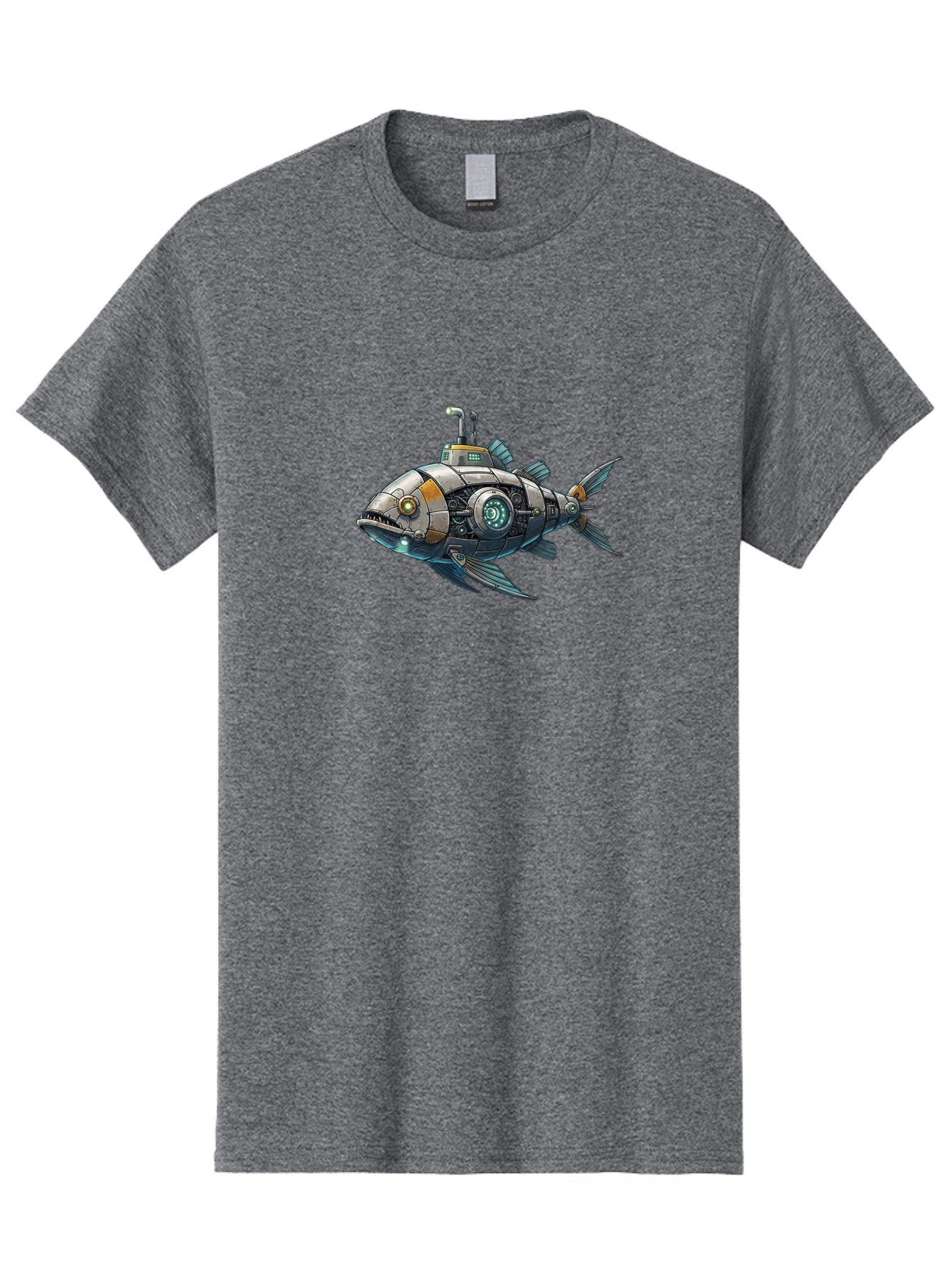 Robo-Fish-2 Men'S Graphic Tee, 100% Cotton, Comfortable Casual Summer Wear, Machine Washable, Vintage Camera, Old Camera, Antique Camera, Black Camera, Classic Photography, Photography Equipment, Nostalgic Device, Film Camera, Camera Art Bal234 7