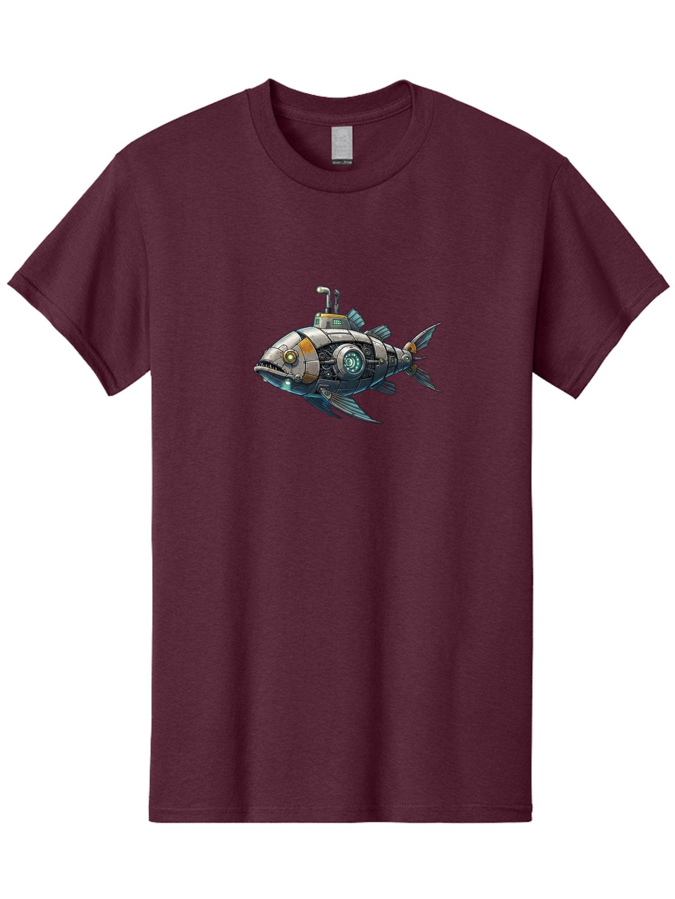 Robo-Fish-2 Men'S Graphic Tee, 100% Cotton, Comfortable Casual Summer Wear, Machine Washable, Vintage Camera, Old Camera, Antique Camera, Black Camera, Classic Photography, Photography Equipment, Nostalgic Device, Film Camera, Camera Art Bal234 8