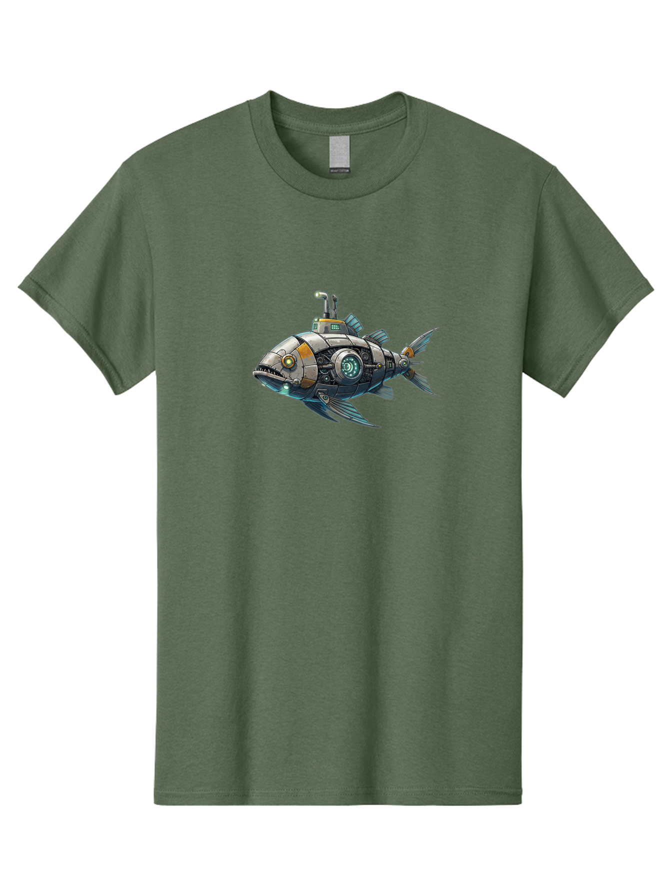 Robo-Fish-2 Men'S Graphic Tee, 100% Cotton, Comfortable Casual Summer Wear, Machine Washable, Vintage Camera, Old Camera, Antique Camera, Black Camera, Classic Photography, Photography Equipment, Nostalgic Device, Film Camera, Camera Art Bal234 5