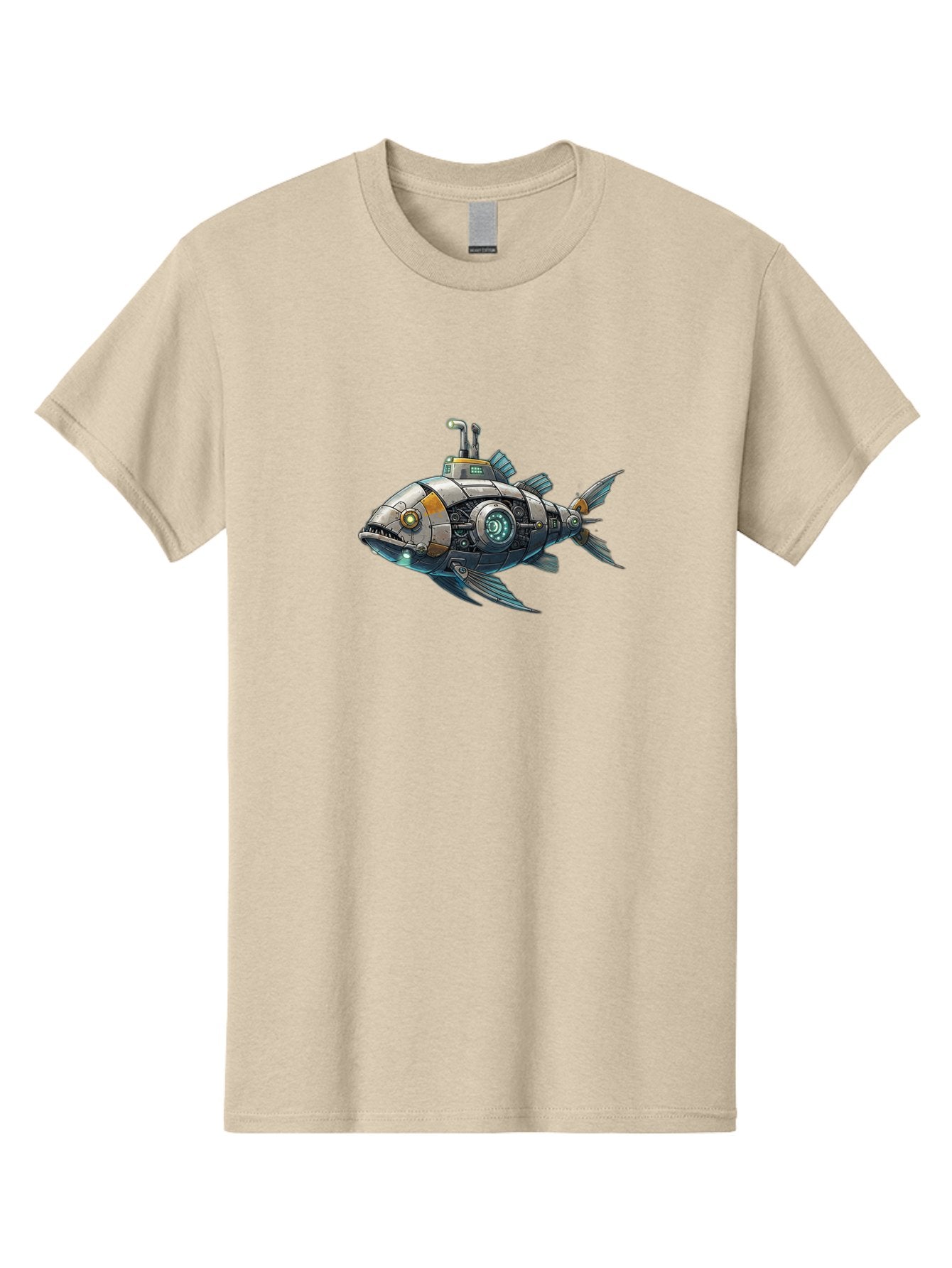 Robo-Fish-2 Men'S Graphic Tee, 100% Cotton, Comfortable Casual Summer Wear, Machine Washable, Vintage Camera, Old Camera, Antique Camera, Black Camera, Classic Photography, Photography Equipment, Nostalgic Device, Film Camera, Camera Art Bal234