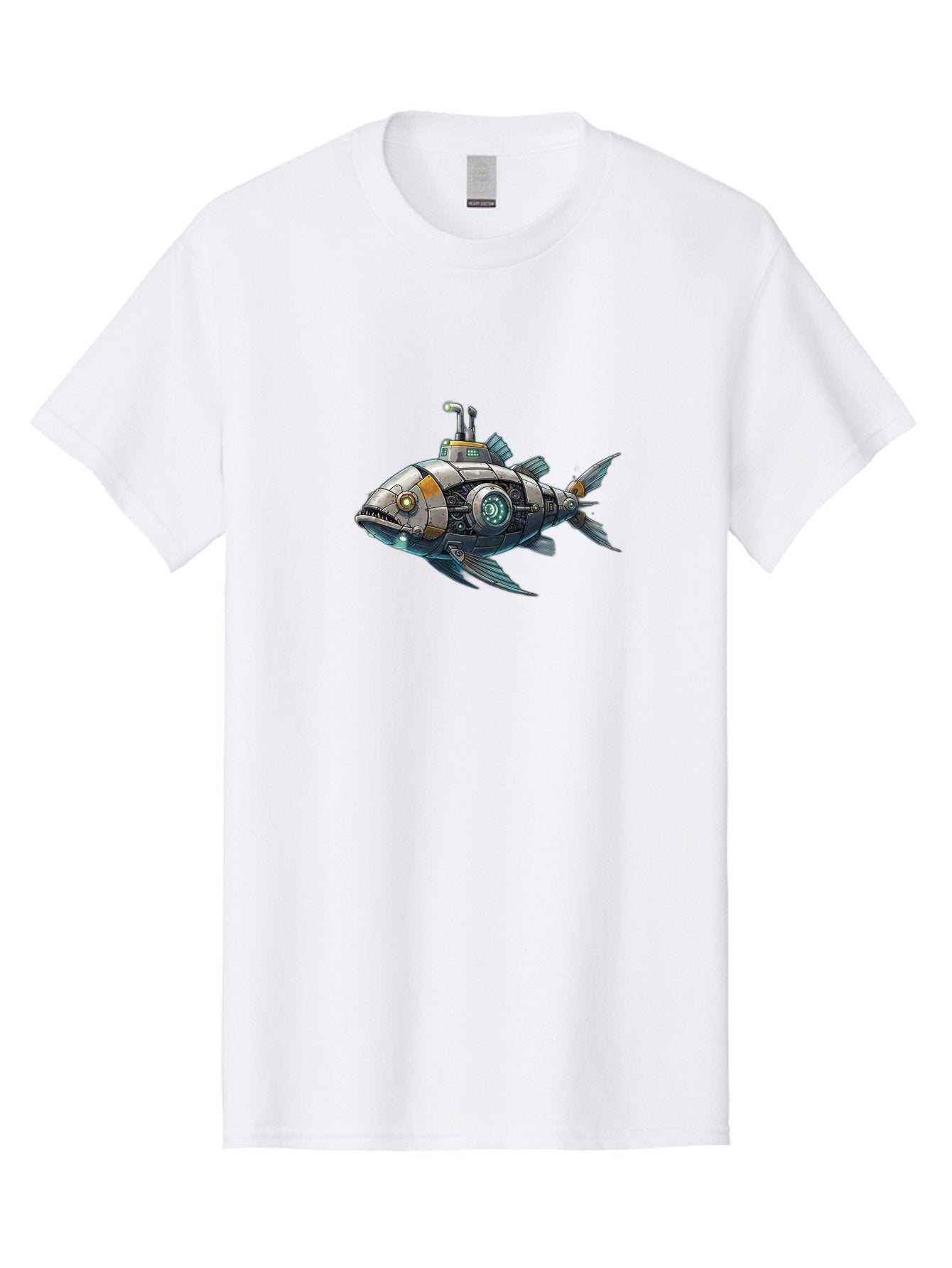 Robo-Fish-2 Men'S Graphic Tee, 100% Cotton, Comfortable Casual Summer Wear, Machine Washable, Vintage Camera, Old Camera, Antique Camera, Black Camera, Classic Photography, Photography Equipment, Nostalgic Device, Film Camera, Camera Art Bal234 3