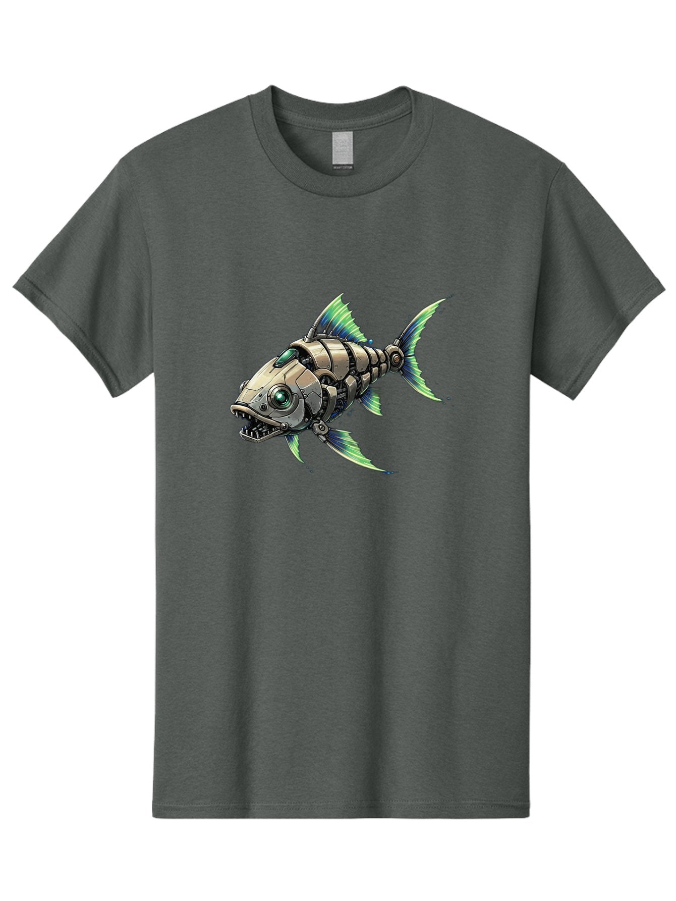 Robo-Fish-3 Men'S Graphic Tee, 100% Cotton, Comfortable Casual Summer Wear, Machine Washable, Vintage Camera, Old Camera, Antique Camera, Black Camera, Classic Photography, Photography Equipment, Nostalgic Device, Film Camera, Camera Art Bal235 15