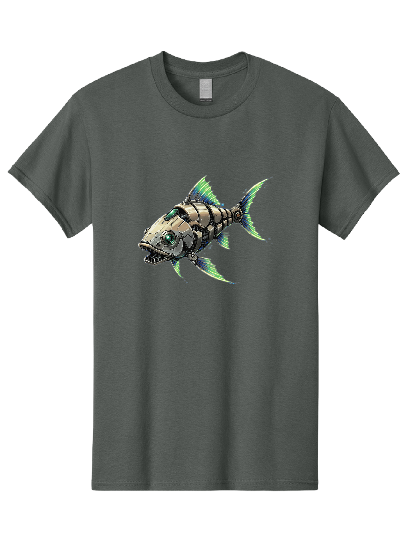 Robo-Fish-3 Men'S Graphic Tee, 100% Cotton, Comfortable Casual Summer Wear, Machine Washable, Vintage Camera, Old Camera, Antique Camera, Black Camera, Classic Photography, Photography Equipment, Nostalgic Device, Film Camera, Camera Art Bal235