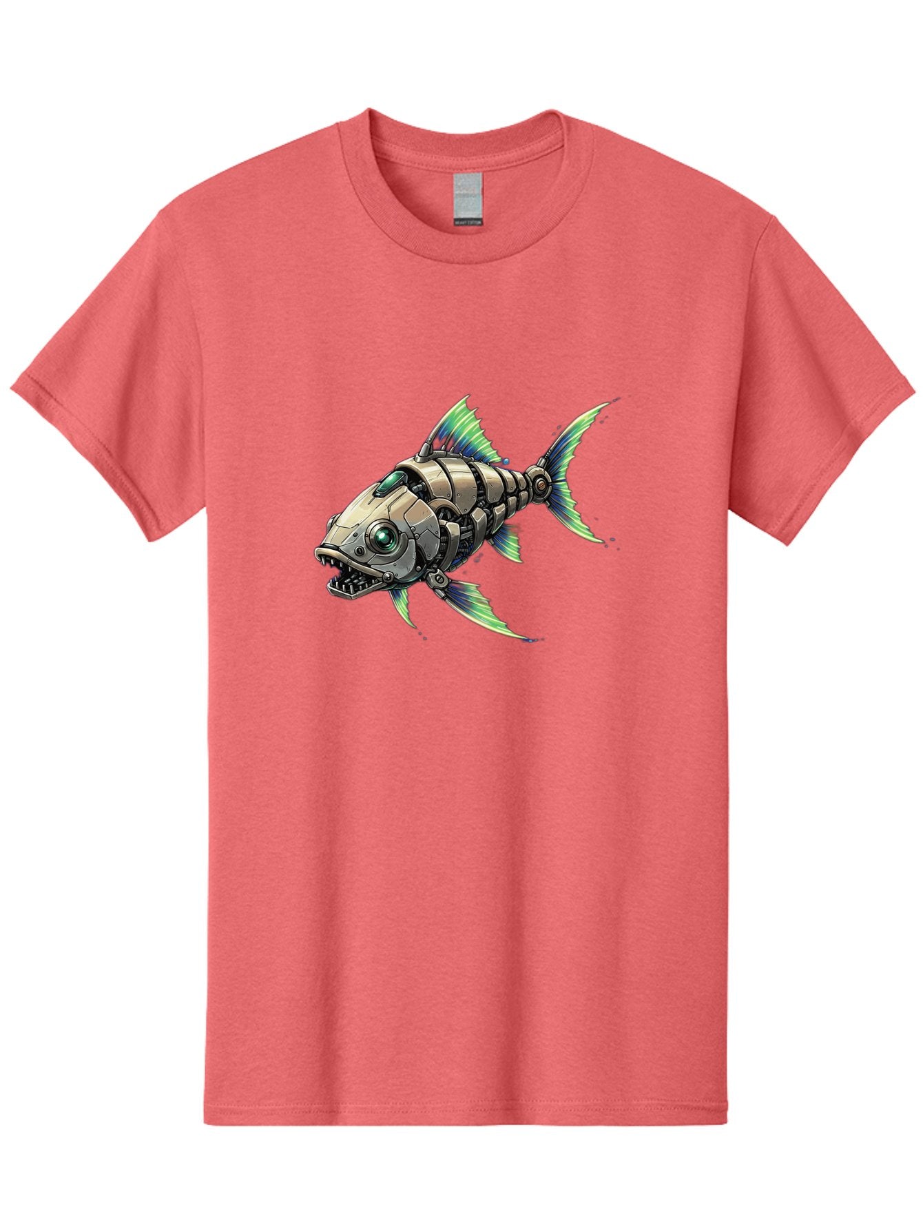 Robo-Fish-3 Men'S Graphic Tee, 100% Cotton, Comfortable Casual Summer Wear, Machine Washable, Vintage Camera, Old Camera, Antique Camera, Black Camera, Classic Photography, Photography Equipment, Nostalgic Device, Film Camera, Camera Art Bal235