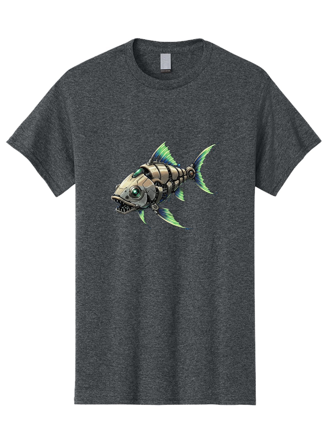 Robo-Fish-3 Men'S Graphic Tee, 100% Cotton, Comfortable Casual Summer Wear, Machine Washable, Vintage Camera, Old Camera, Antique Camera, Black Camera, Classic Photography, Photography Equipment, Nostalgic Device, Film Camera, Camera Art Bal235 5