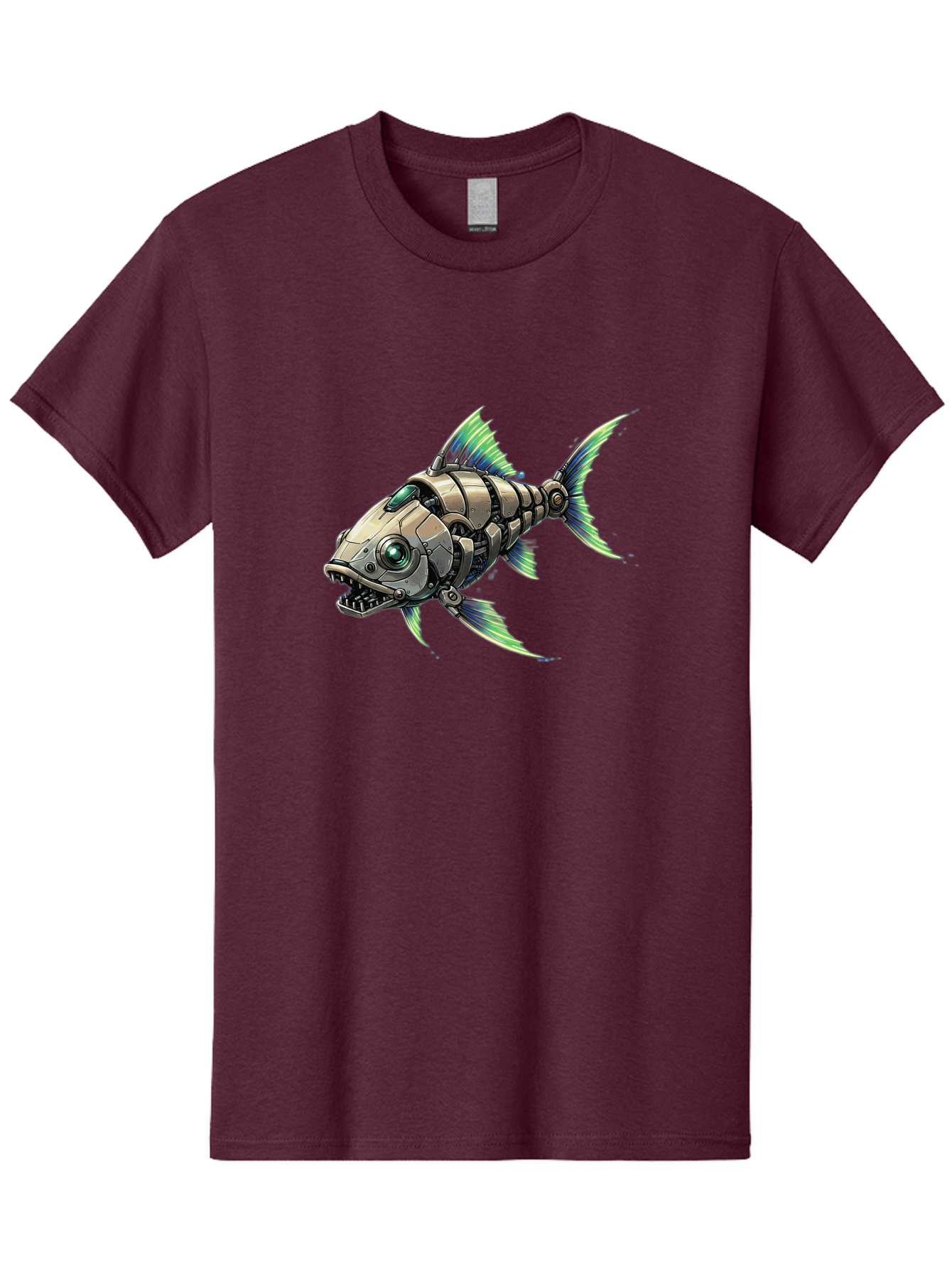 Robo-Fish-3 Men'S Graphic Tee, 100% Cotton, Comfortable Casual Summer Wear, Machine Washable, Vintage Camera, Old Camera, Antique Camera, Black Camera, Classic Photography, Photography Equipment, Nostalgic Device, Film Camera, Camera Art Bal235 5