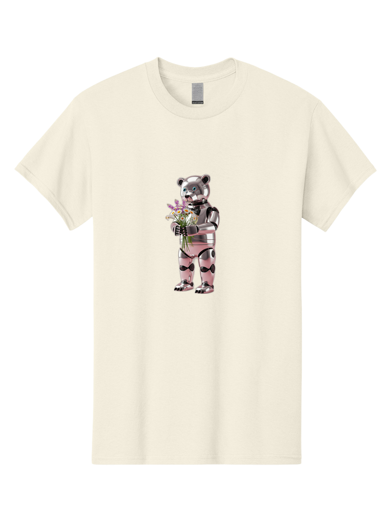 Robot-Bear-With-Flowers Men'S Graphic Tee, 100% Cotton, Comfortable Casual Summer Wear, Machine Washable, Vintage Camera, Old Camera, Antique Camera, Black Camera, Classic Photography, Photography Equipment, Nostalgic Device, Film Camera, Bal242 12