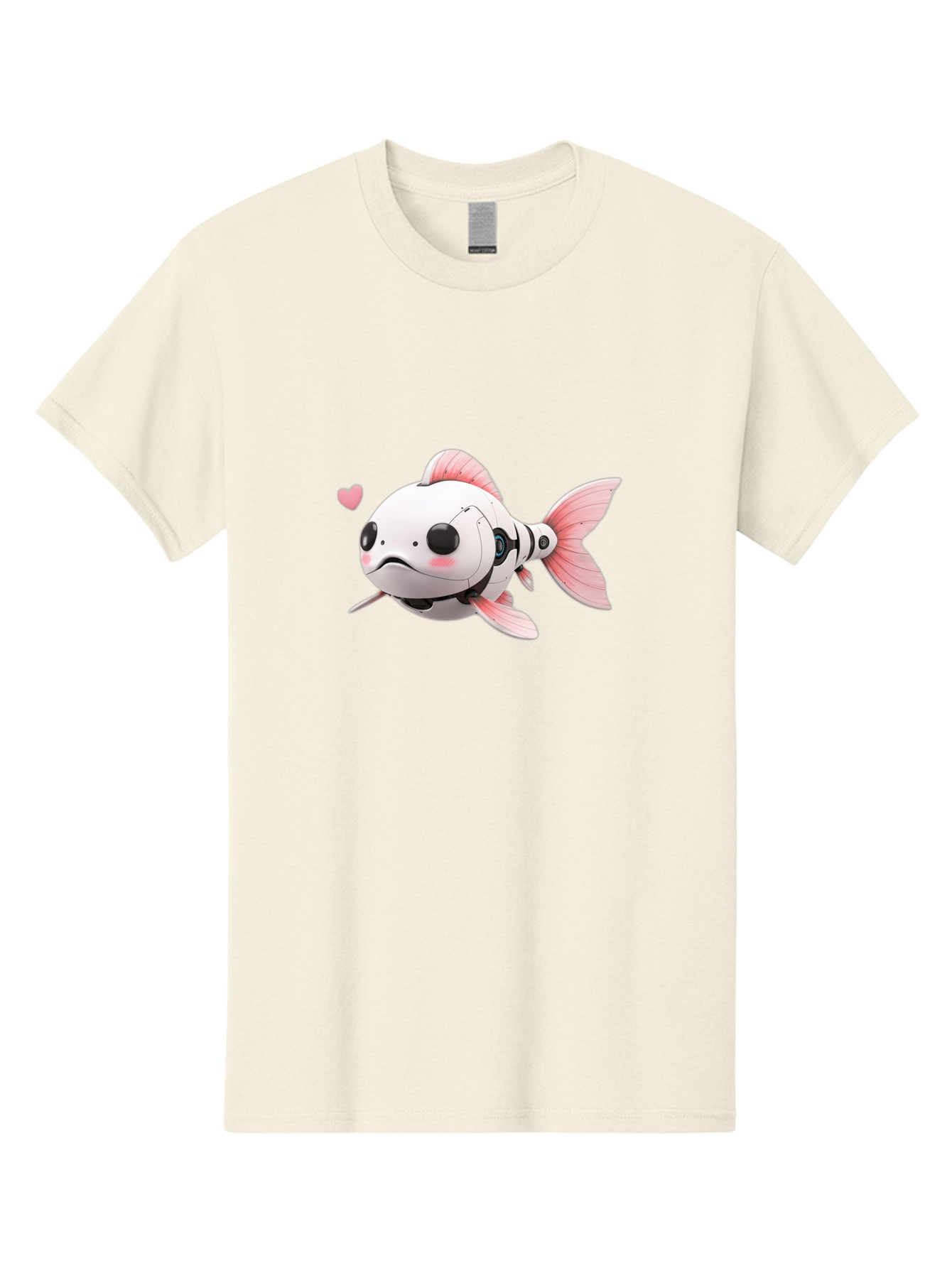 Robot-Fish-1 Men'S Graphic Tee, 100% Cotton, Comfortable Casual Summer Wear, Machine Washable, Vintage Camera, Old Camera, Antique Camera, Black Camera, Classic Photography, Photography Equipment, Nostalgic Device, Film Camera, Camera Art Bal244 5