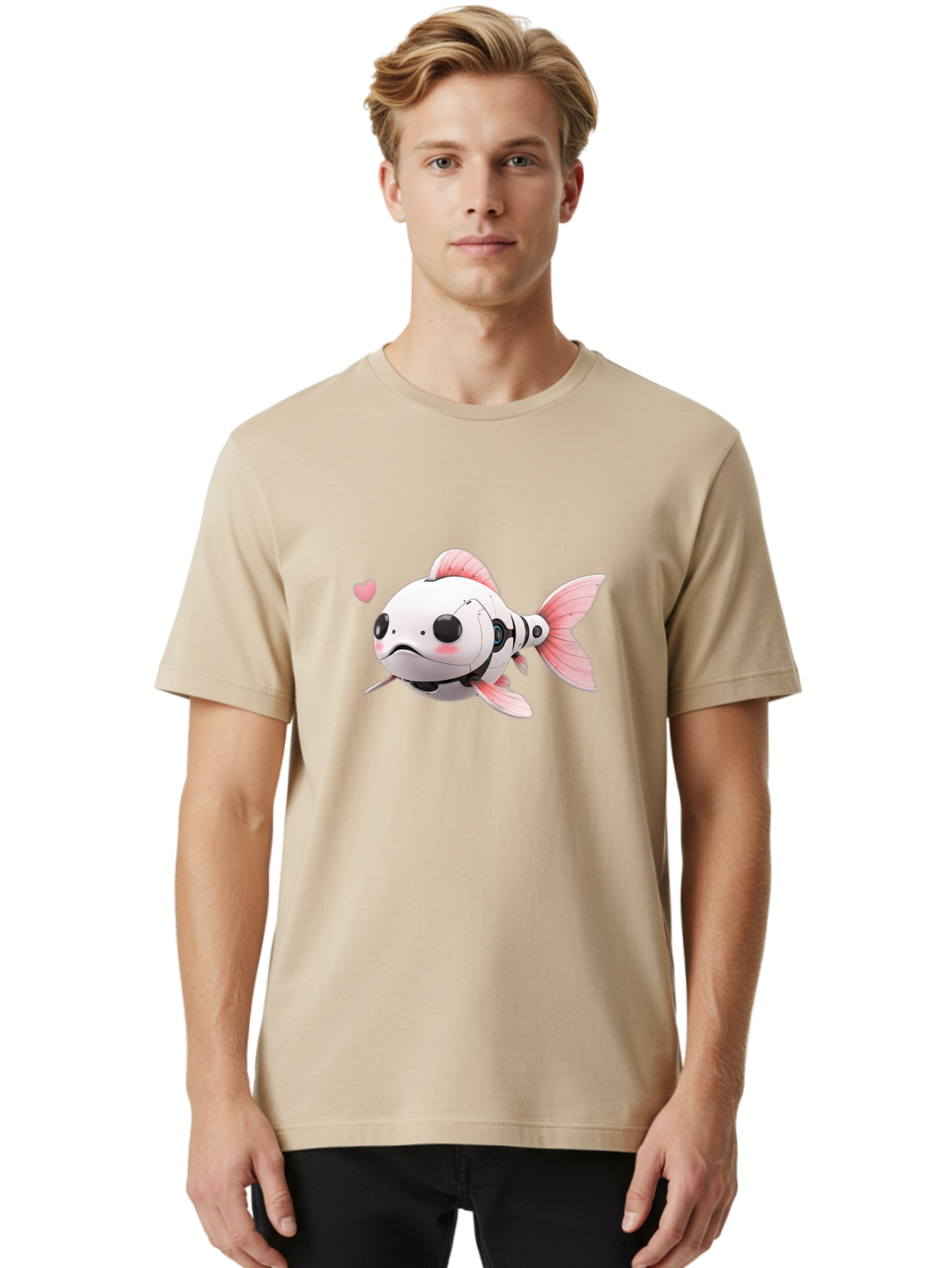Robot-Fish-1 Men'S Graphic Tee, 100% Cotton, Comfortable Casual Summer Wear, Machine Washable, Vintage Camera, Old Camera, Antique Camera, Black Camera, Classic Photography, Photography Equipment, Nostalgic Device, Film Camera, Camera Art Bal244 29