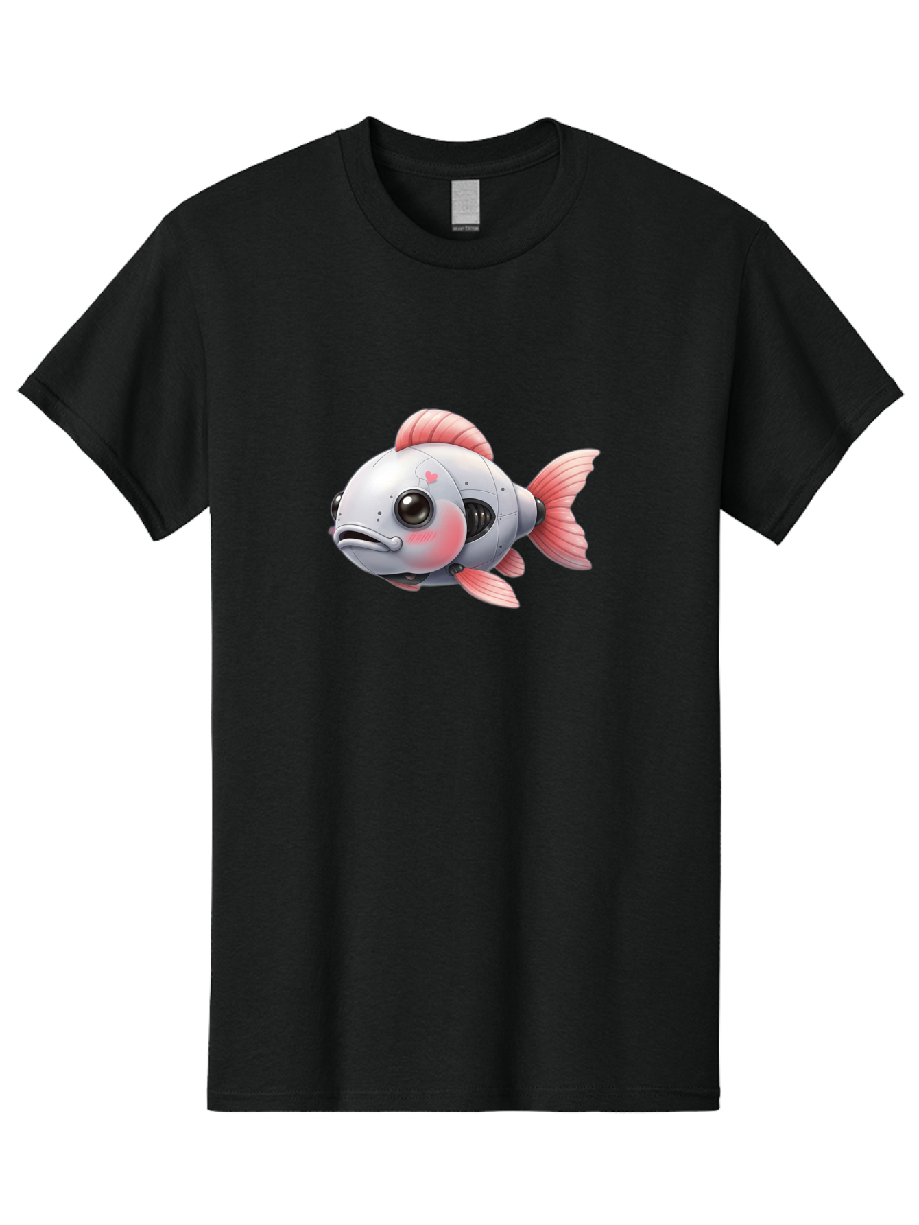 Robot-Fish-2 Men'S Graphic Tee, 100% Cotton, Comfortable Casual Summer Wear, Machine Washable, Vintage Camera, Old Camera, Antique Camera, Black Camera, Classic Photography, Photography Equipment, Nostalgic Device, Film Camera, Camera Art Bal245 10