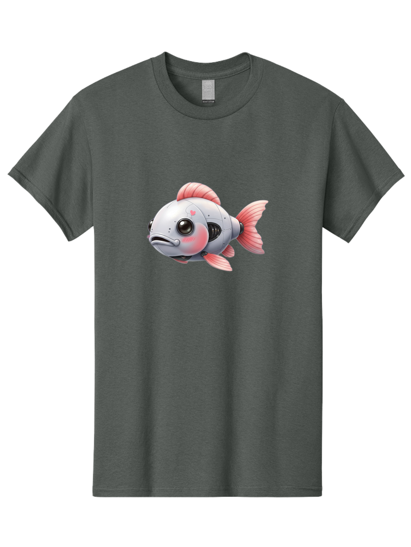 Robot-Fish-2 Men'S Graphic Tee, 100% Cotton, Comfortable Casual Summer Wear, Machine Washable, Vintage Camera, Old Camera, Antique Camera, Black Camera, Classic Photography, Photography Equipment, Nostalgic Device, Film Camera, Camera Art Bal245 7