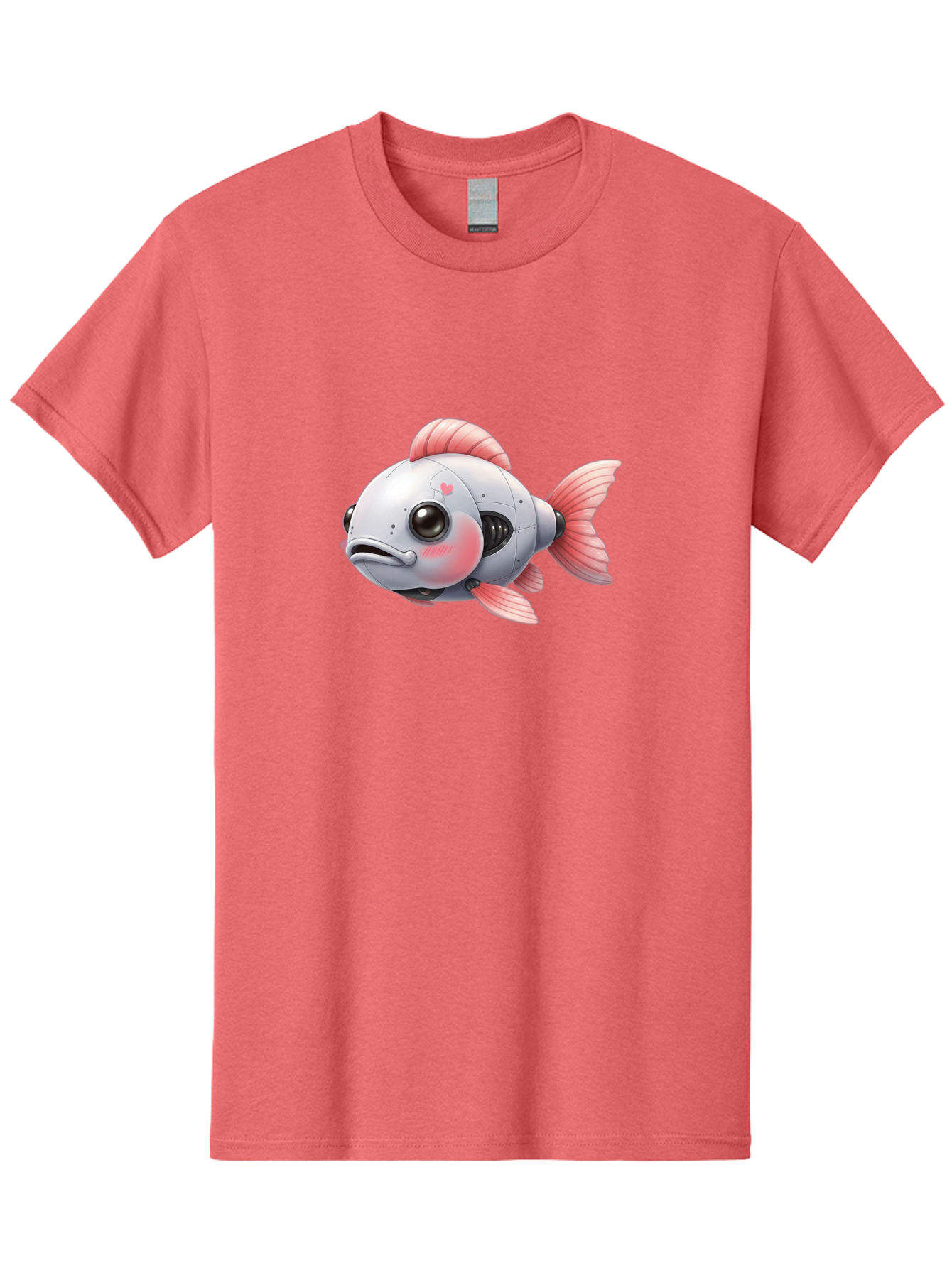 Robot-Fish-2 Men'S Graphic Tee, 100% Cotton, Comfortable Casual Summer Wear, Machine Washable, Vintage Camera, Old Camera, Antique Camera, Black Camera, Classic Photography, Photography Equipment, Nostalgic Device, Film Camera, Camera Art Bal245