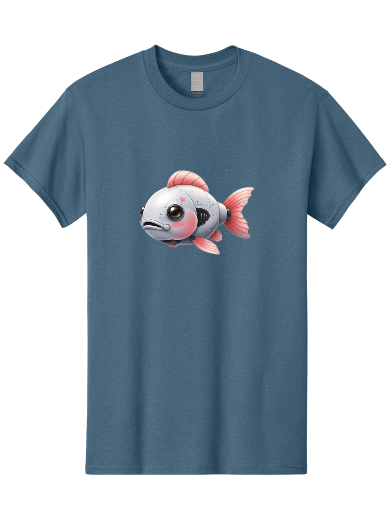 Robot-Fish-2 Men'S Graphic Tee, 100% Cotton, Comfortable Casual Summer Wear, Machine Washable, Vintage Camera, Old Camera, Antique Camera, Black Camera, Classic Photography, Photography Equipment, Nostalgic Device, Film Camera, Camera Art Bal245 8