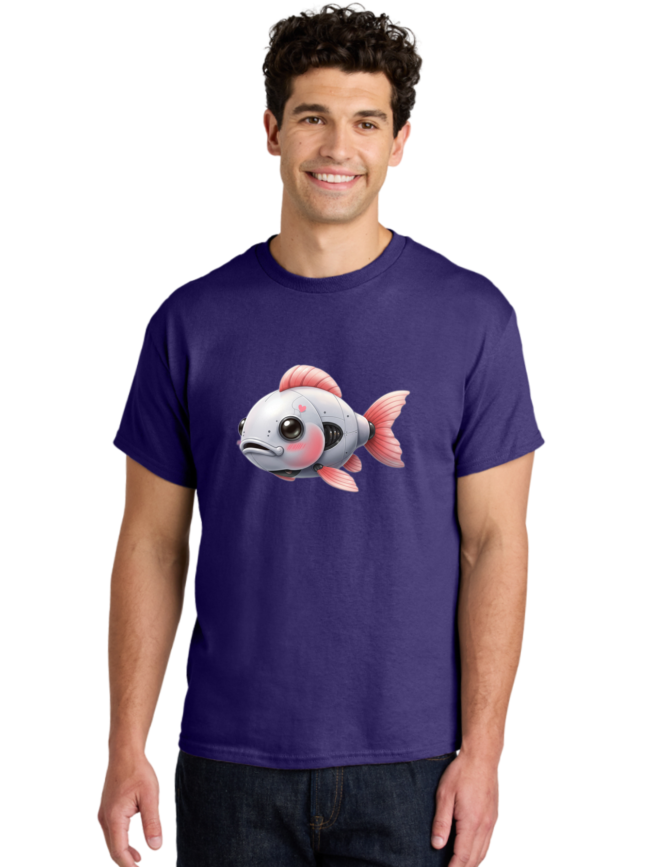 Robot-Fish-2 Men'S Graphic Tee, 100% Cotton, Comfortable Casual Summer Wear, Machine Washable, Vintage Camera, Old Camera, Antique Camera, Black Camera, Classic Photography, Photography Equipment, Nostalgic Device, Film Camera, Camera Art Bal245 27