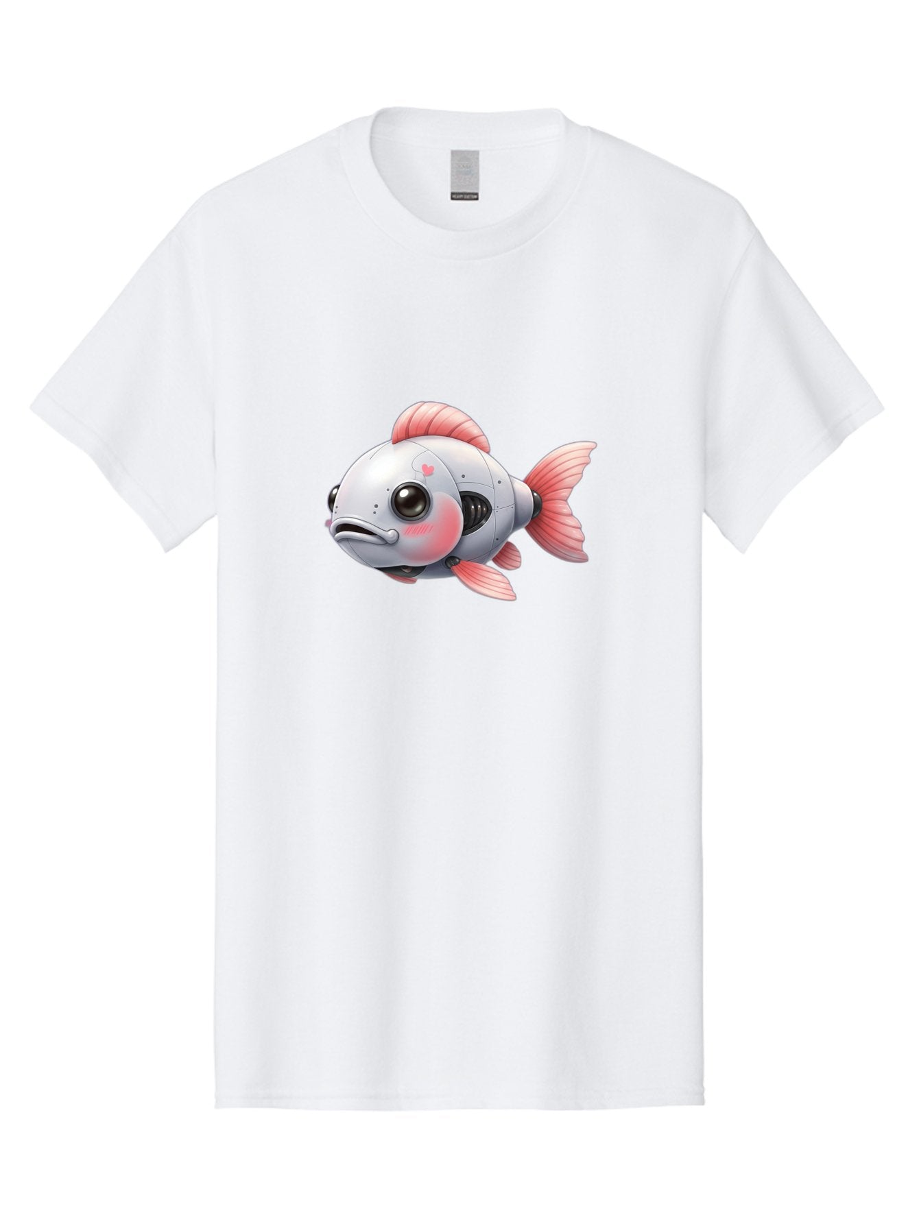 Robot-Fish-2 Men'S Graphic Tee, 100% Cotton, Comfortable Casual Summer Wear, Machine Washable, Vintage Camera, Old Camera, Antique Camera, Black Camera, Classic Photography, Photography Equipment, Nostalgic Device, Film Camera, Camera Art Bal245 11